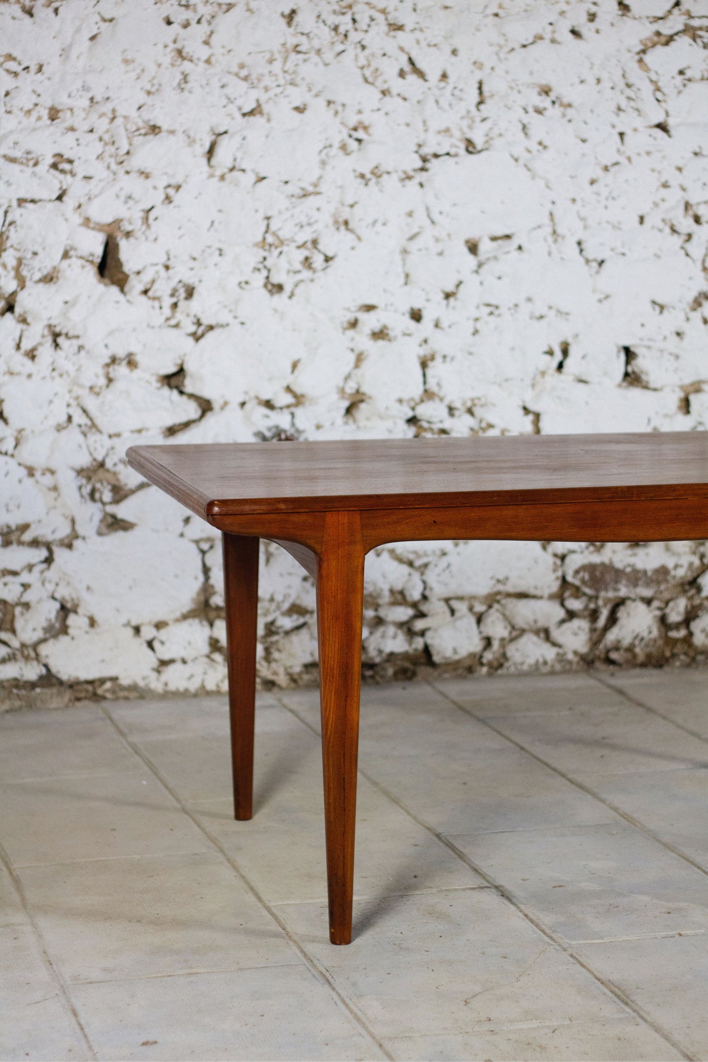 Table scandinave en teck avec rallonges par Johannes Andersen, 1960
