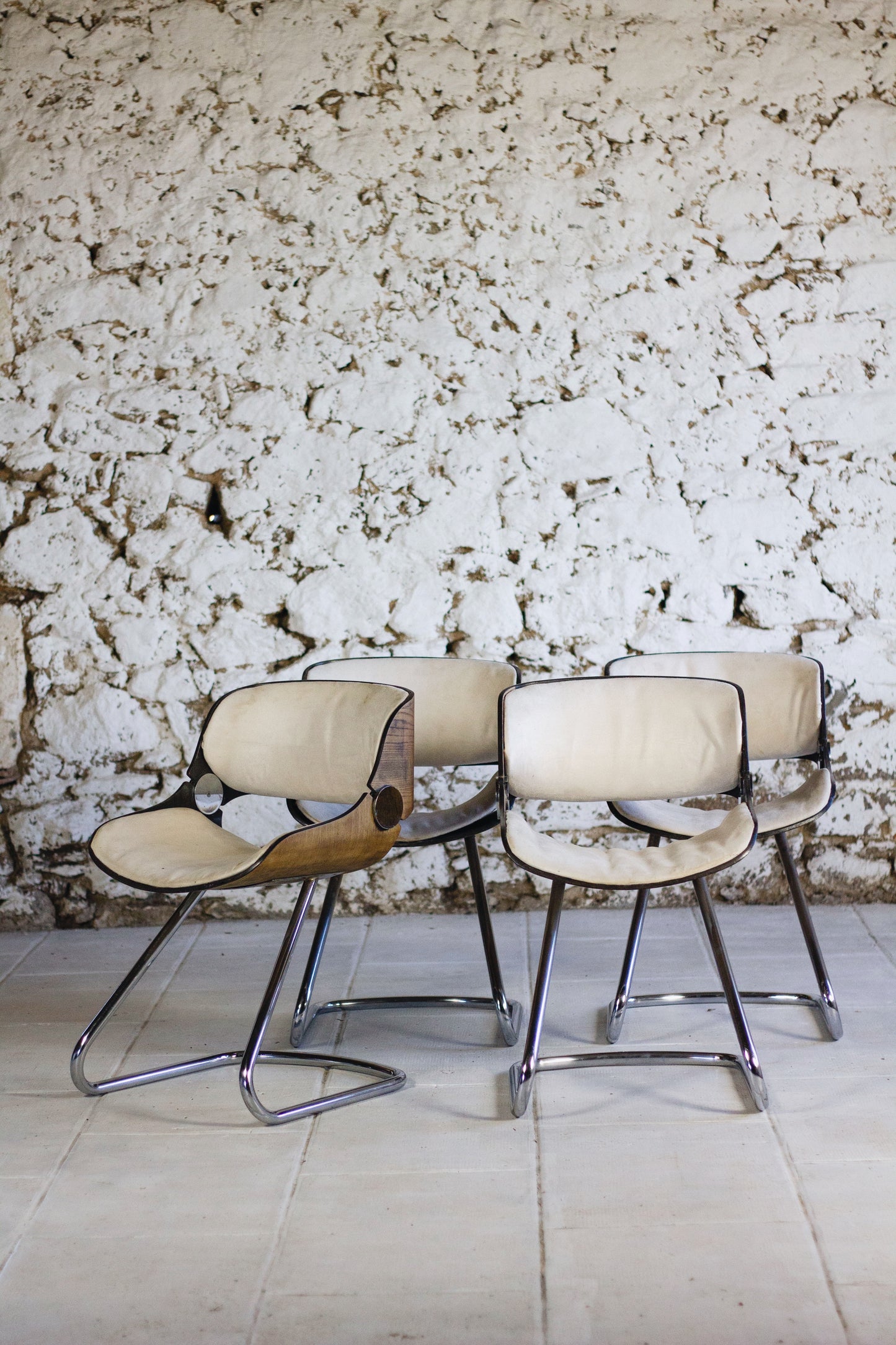 4 chaises Arpège par Etienne Fermigier, 1970