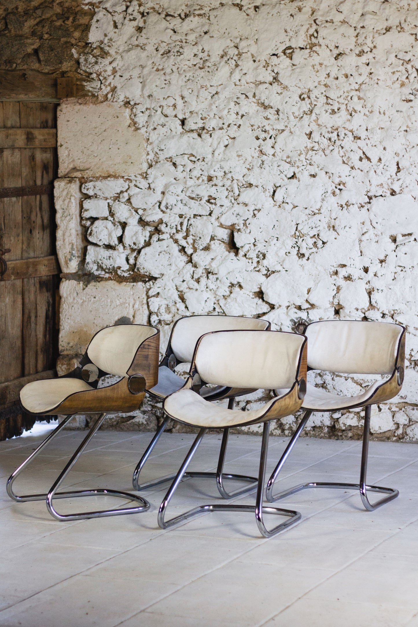 4 chaises Arpège par Etienne Fermigier, 1970