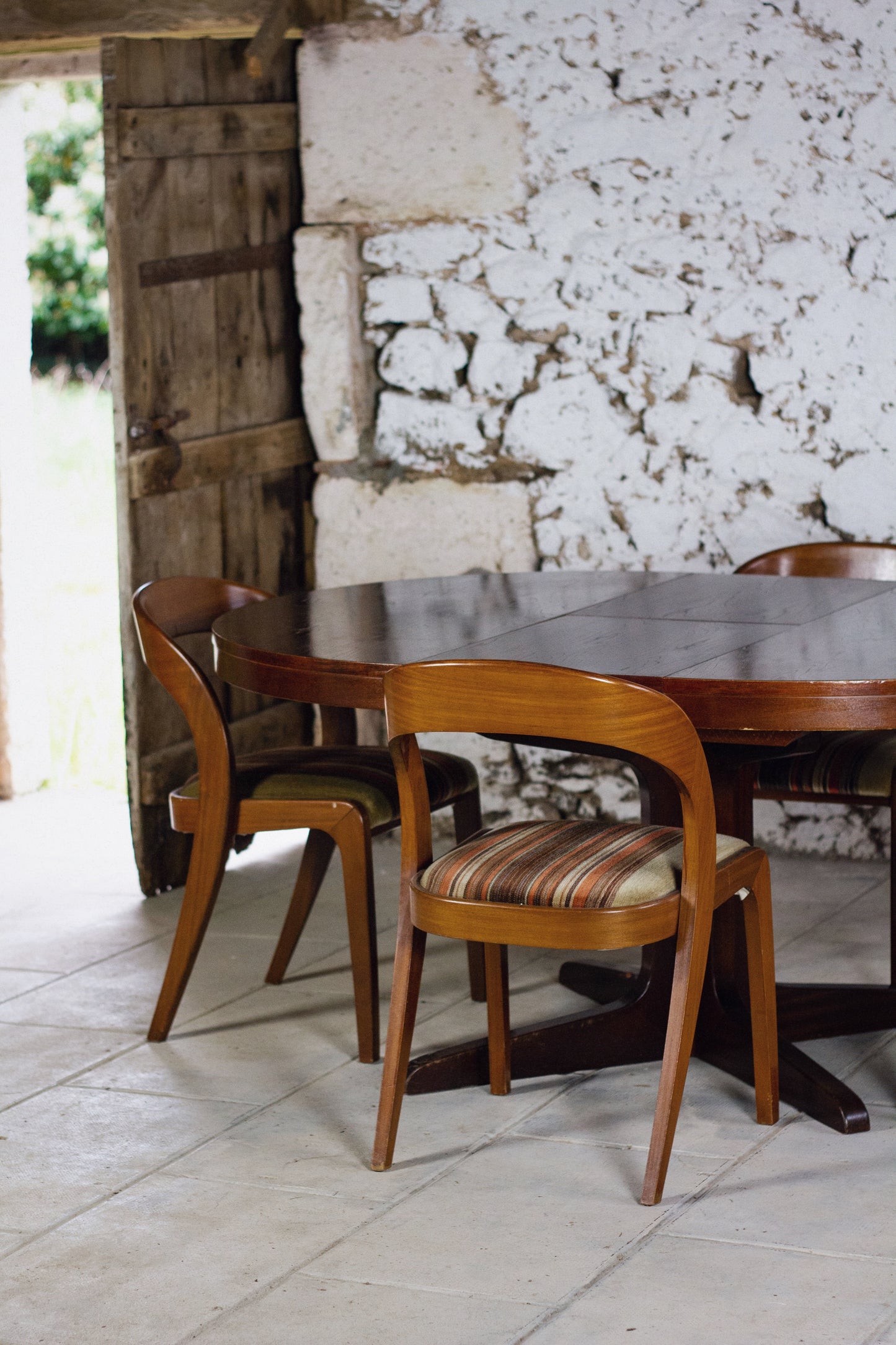 Table ronde Baumann extensible
