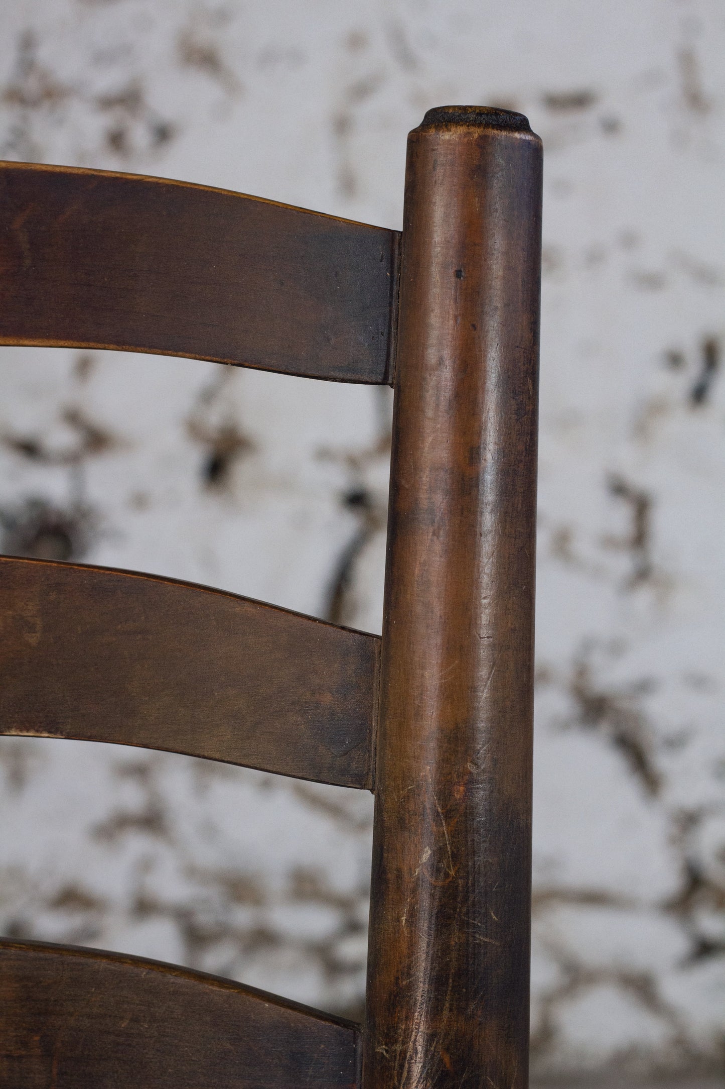 4 chaises brutalistes paille Georges Robert, 1950