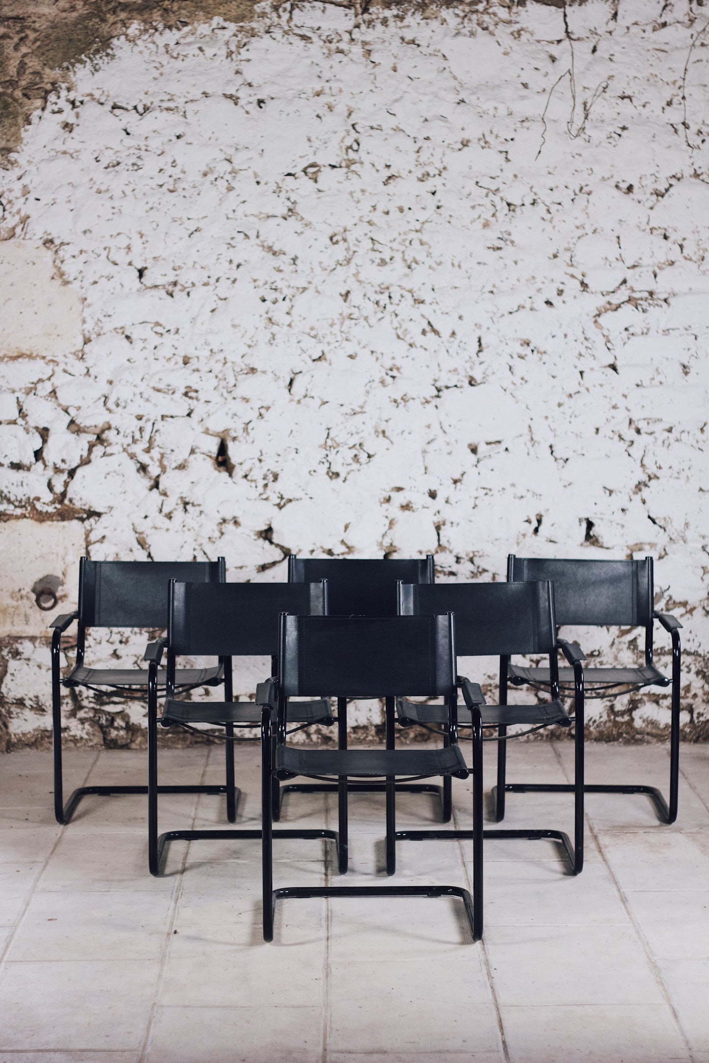 Lot de 6 fauteuils dans le goût de Marcel Breuer, 1970