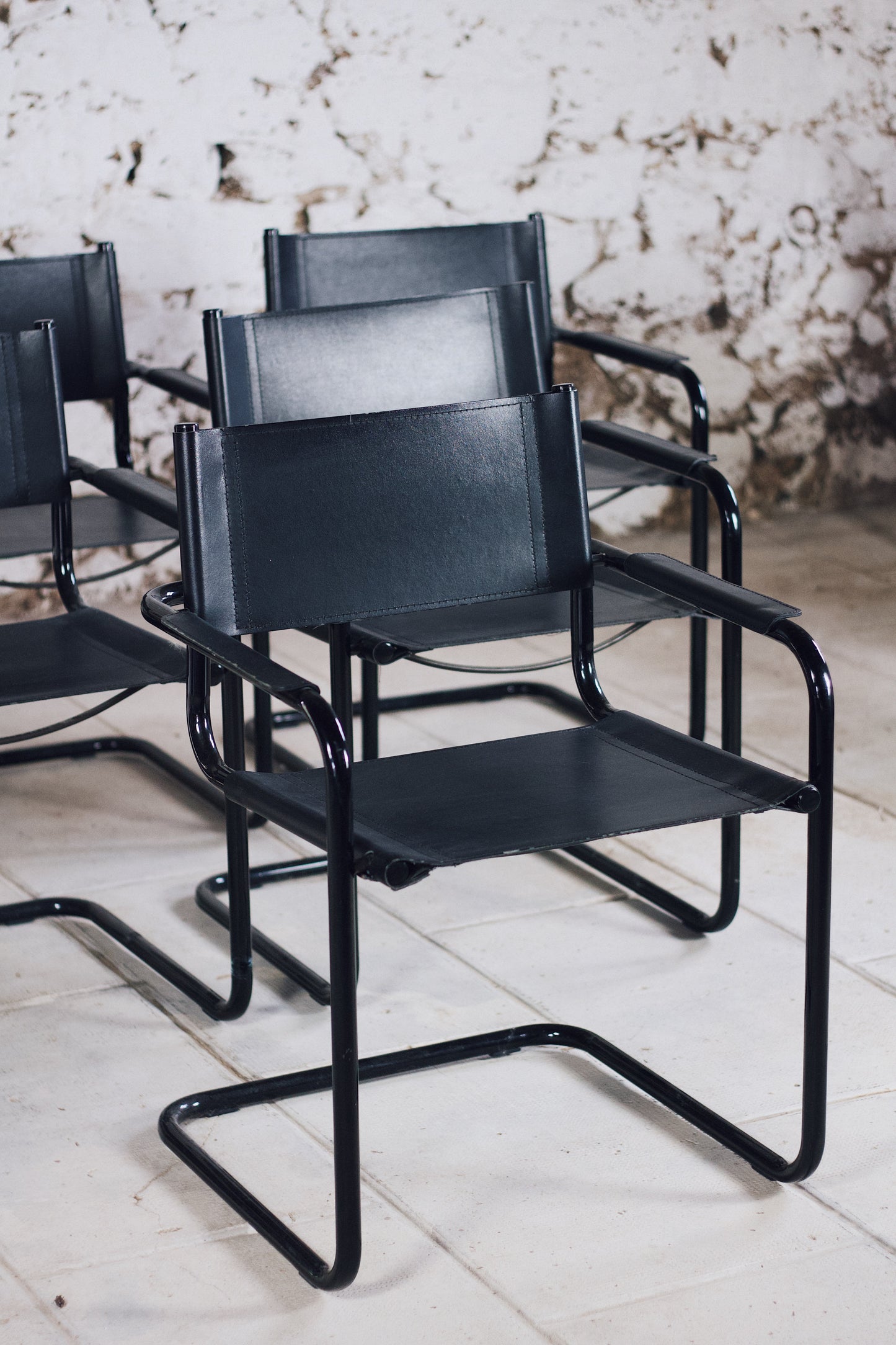 Lot de 6 fauteuils dans le goût de Marcel Breuer, 1970