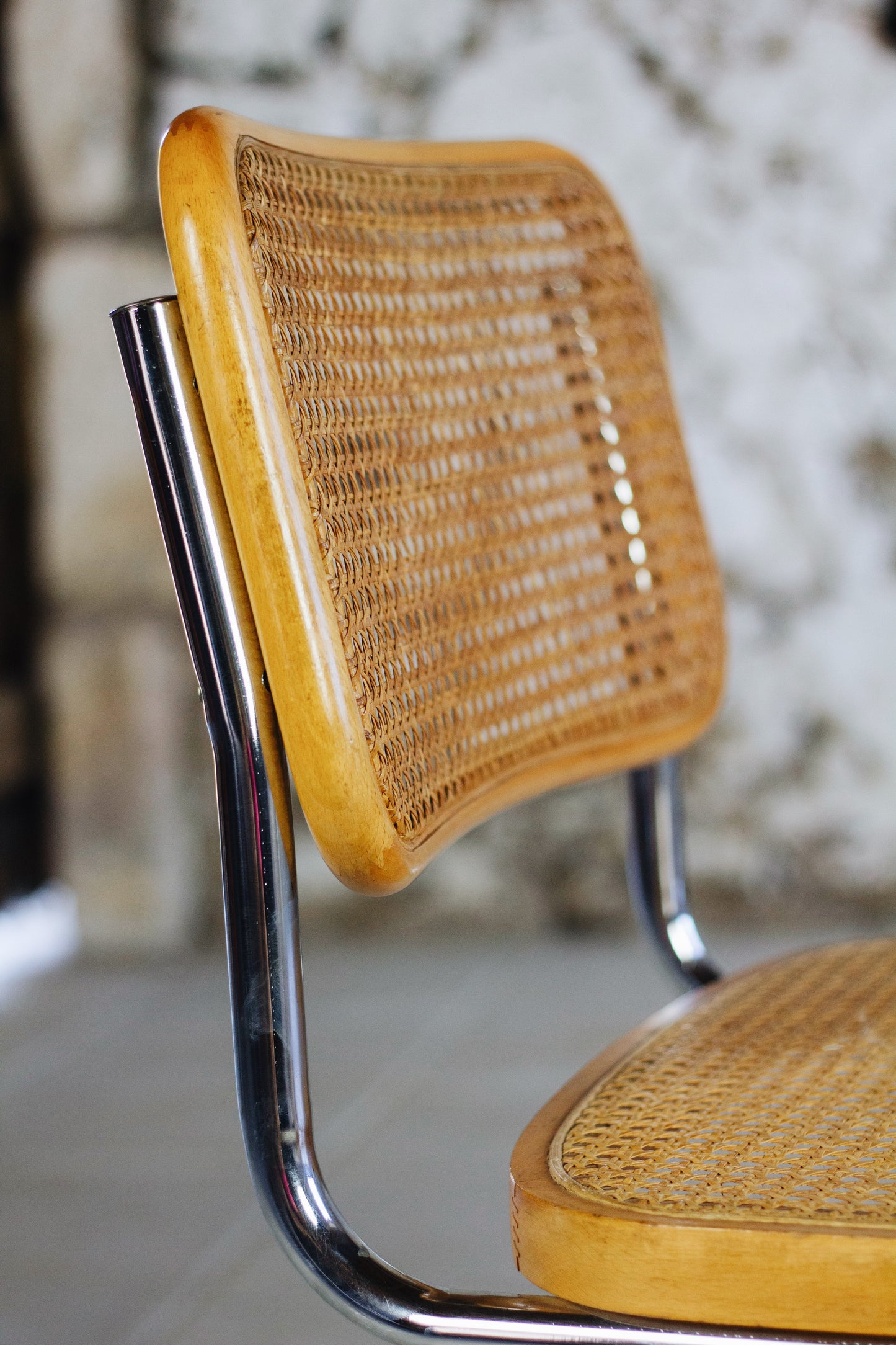 Lot de 4 chaises Cesca B32 par Marcel Breuer
