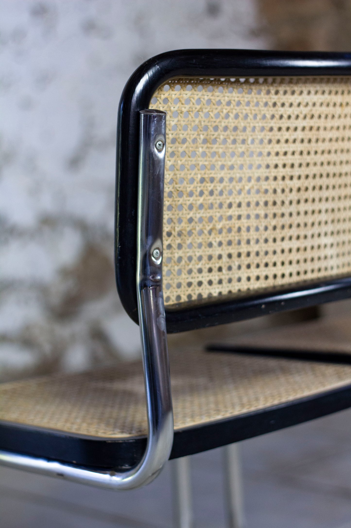 Chaise Cesca B32 noire par Marcel Breuer, 1970