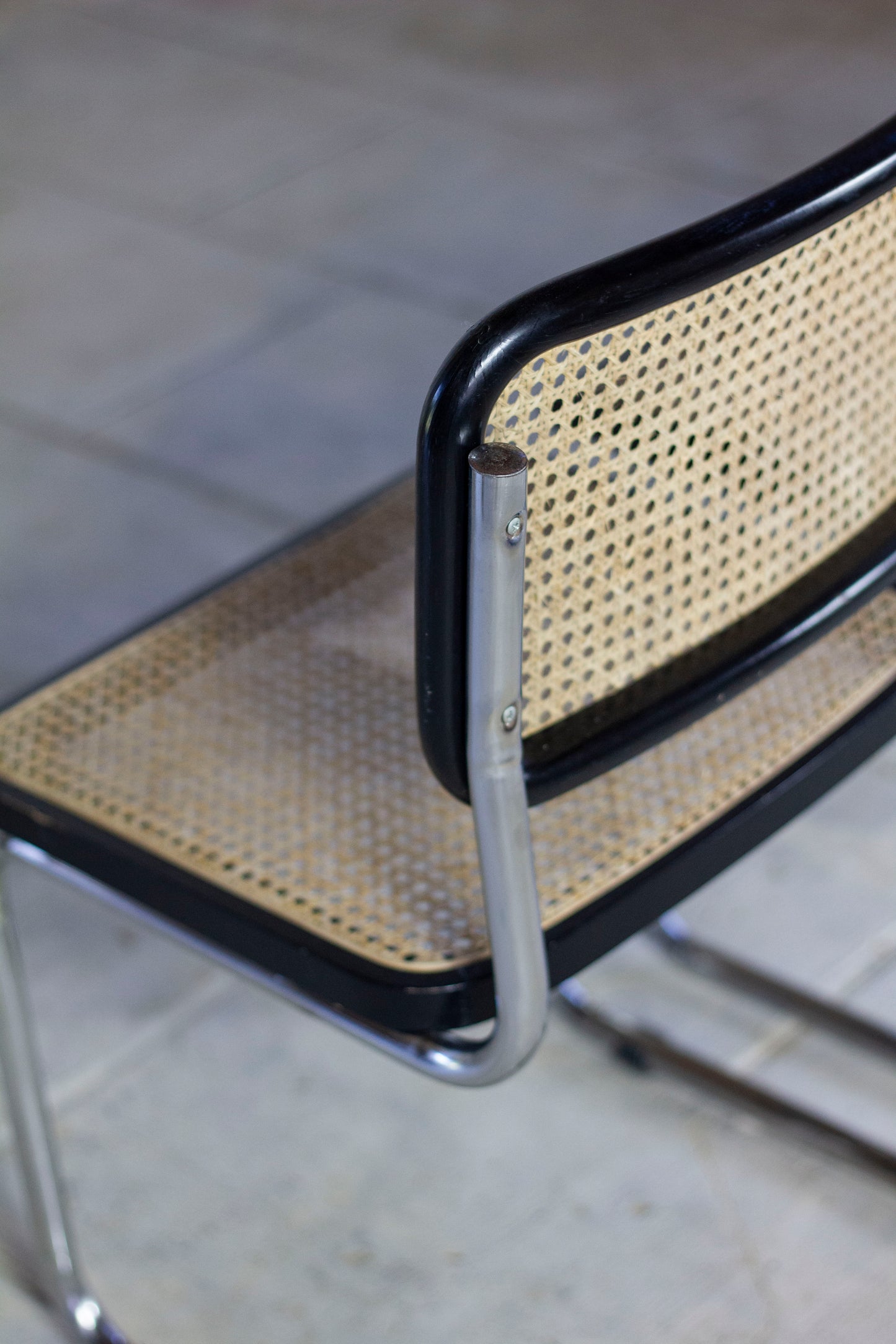 Chaise Cesca B32 noire par Marcel Breuer, 1970