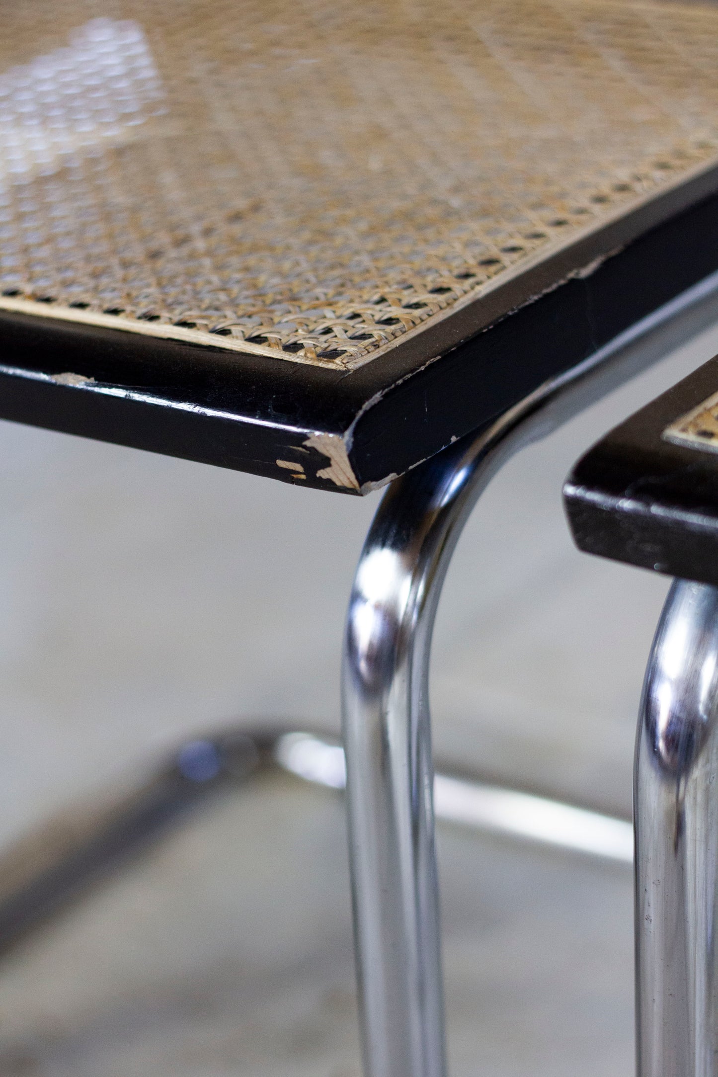 Chaise Cesca B32 noire par Marcel Breuer, 1970