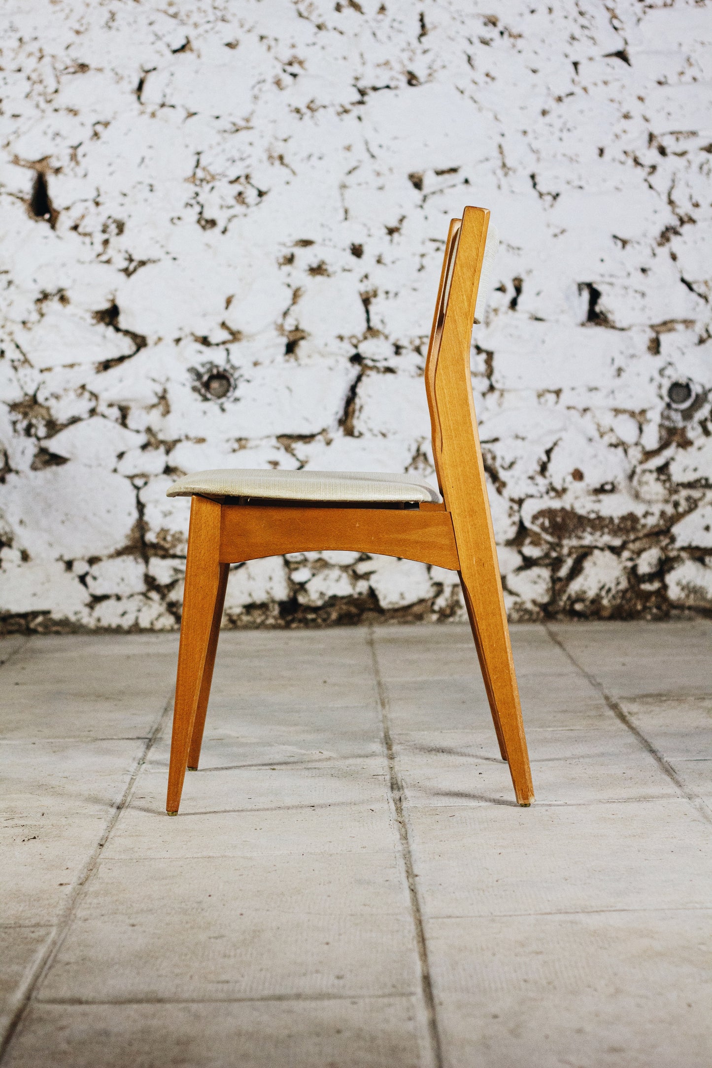 Suite de 4 chaises danoises en hêtre, 1960