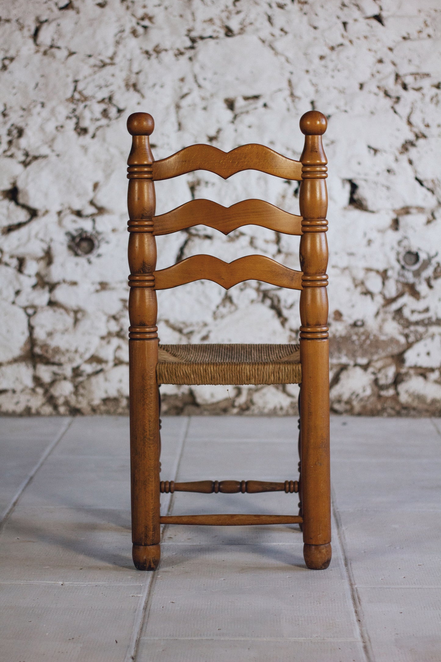 Lot de 6 chaises brutalistes Charles Dudouyt, 1950