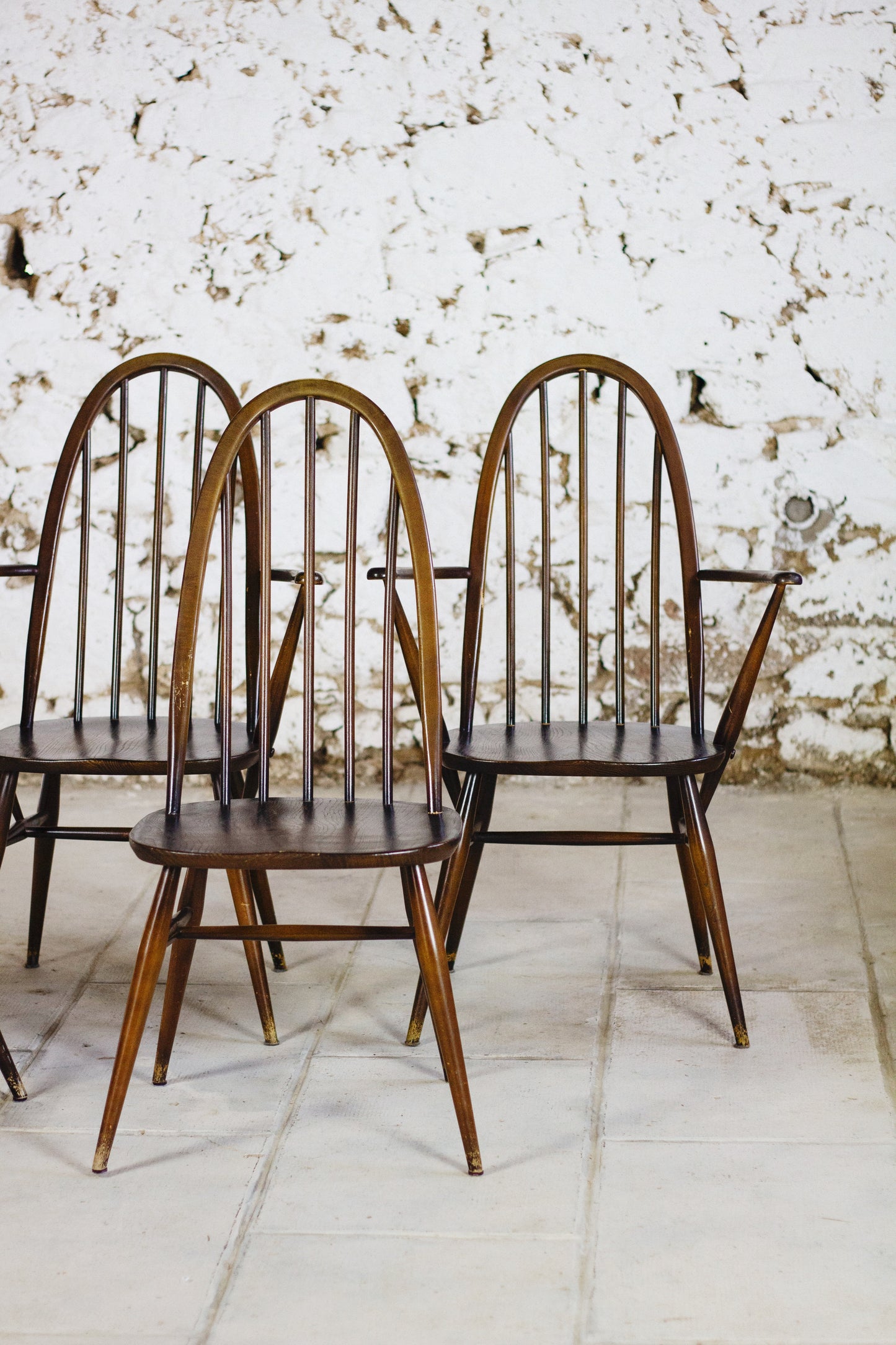 Fauteuils et chaises Ercol modèle "QUAKER", 1960