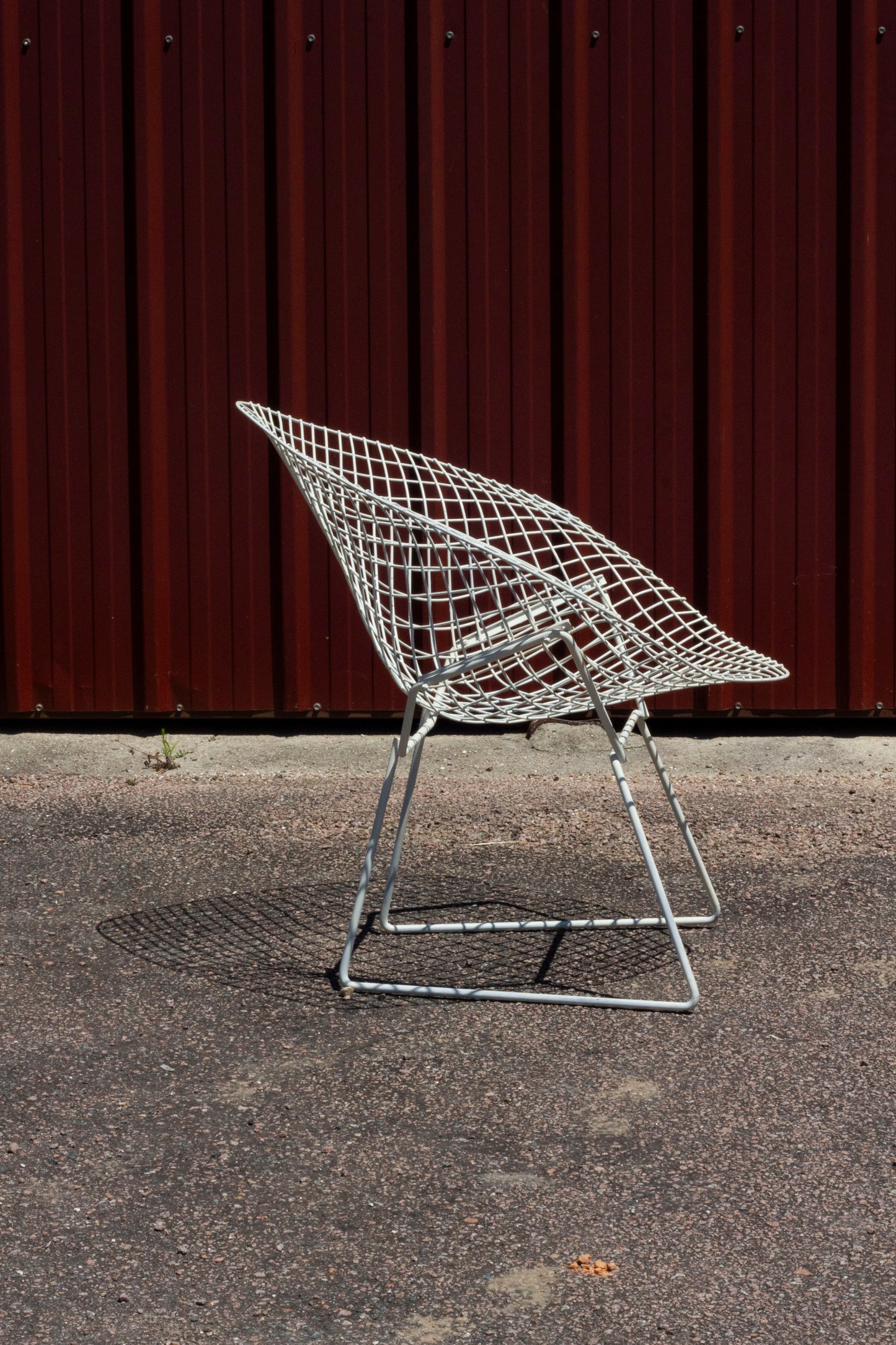 Fauteuil Diamond Chair blanc, Harry Bertoia, 1960