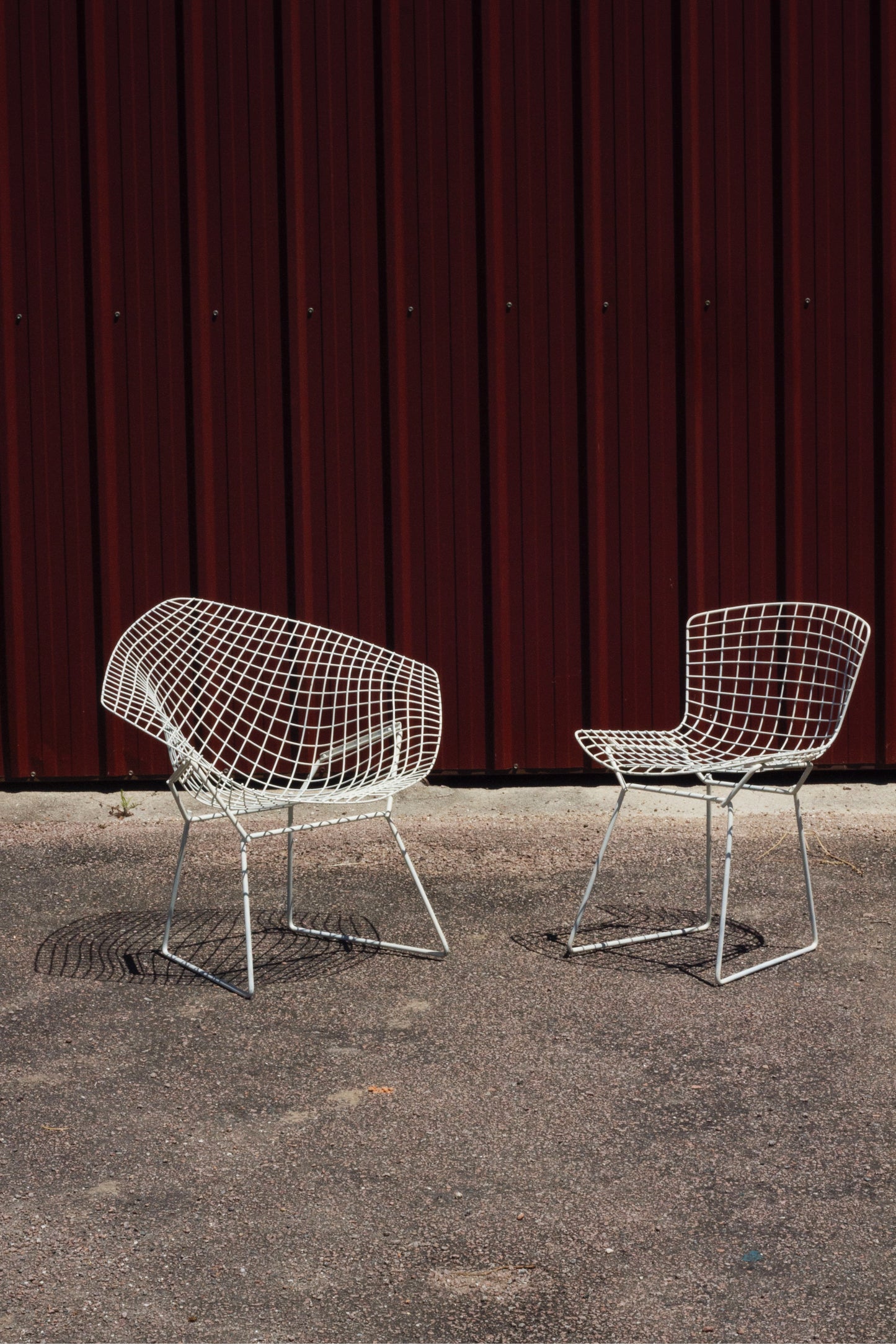 Fauteuil Diamond Chair blanc, Harry Bertoia, 1960