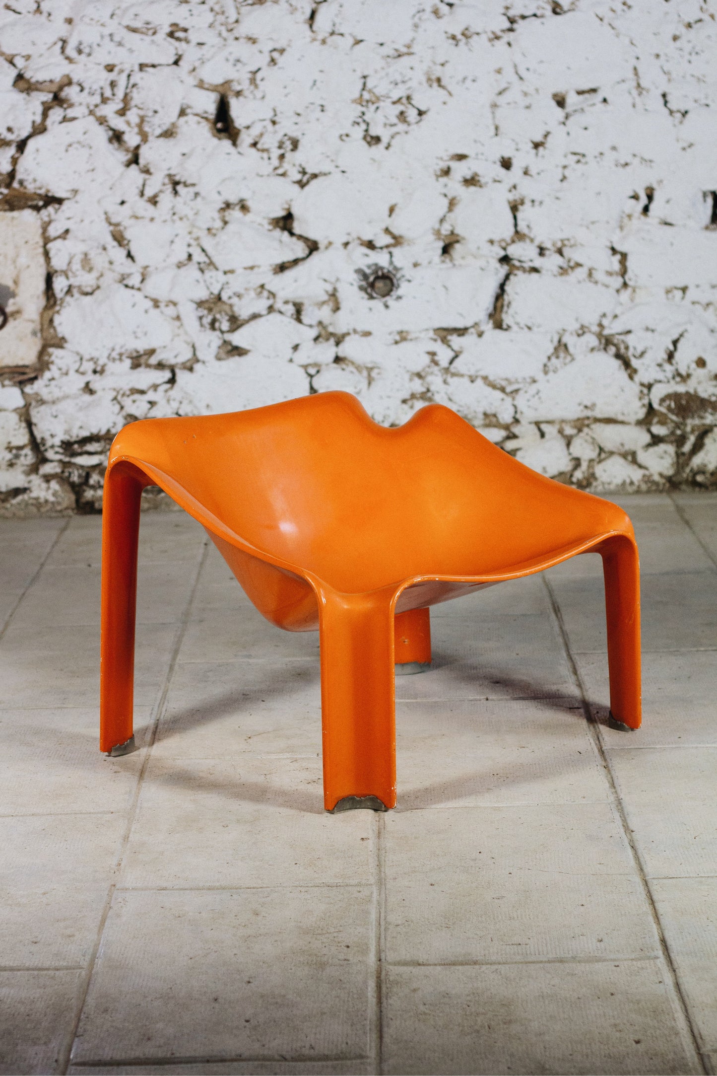 Fauteuil F300 orange Pierre Paulin pour Artifort