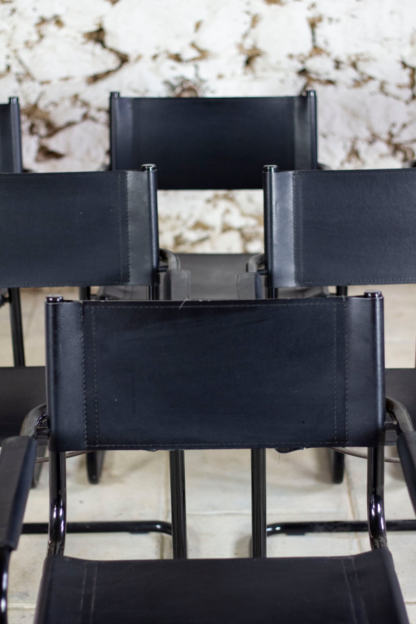 Lot de 6 fauteuils dans le goût de Marcel Breuer, 1970
