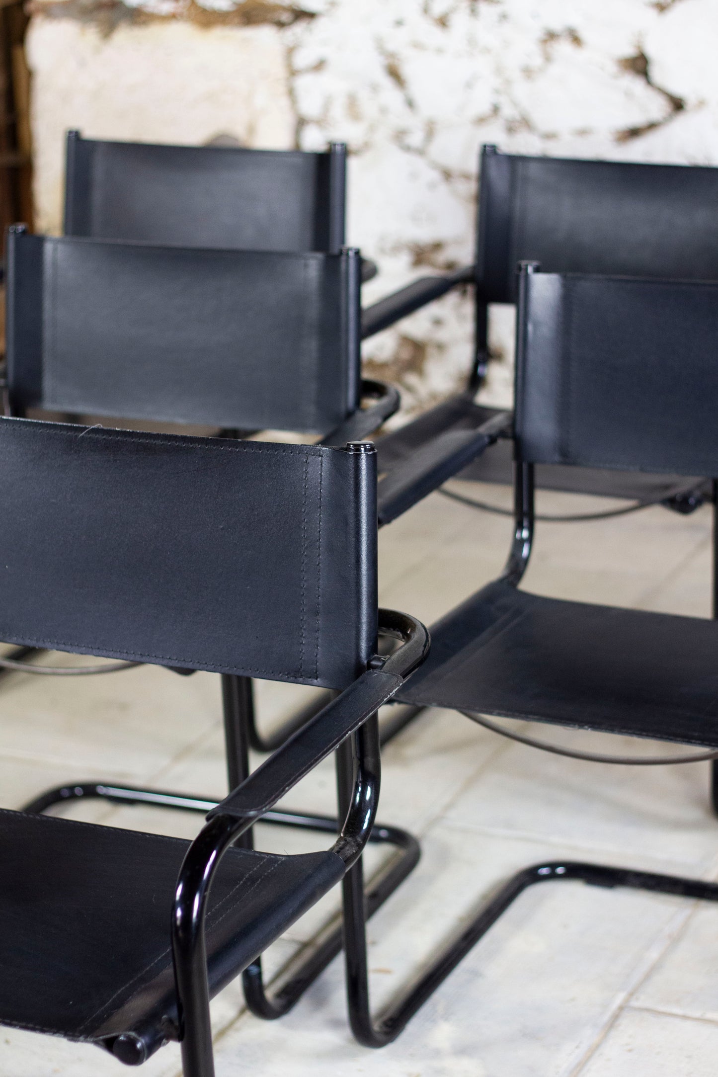 Lot de 6 fauteuils dans le goût de Marcel Breuer, 1970