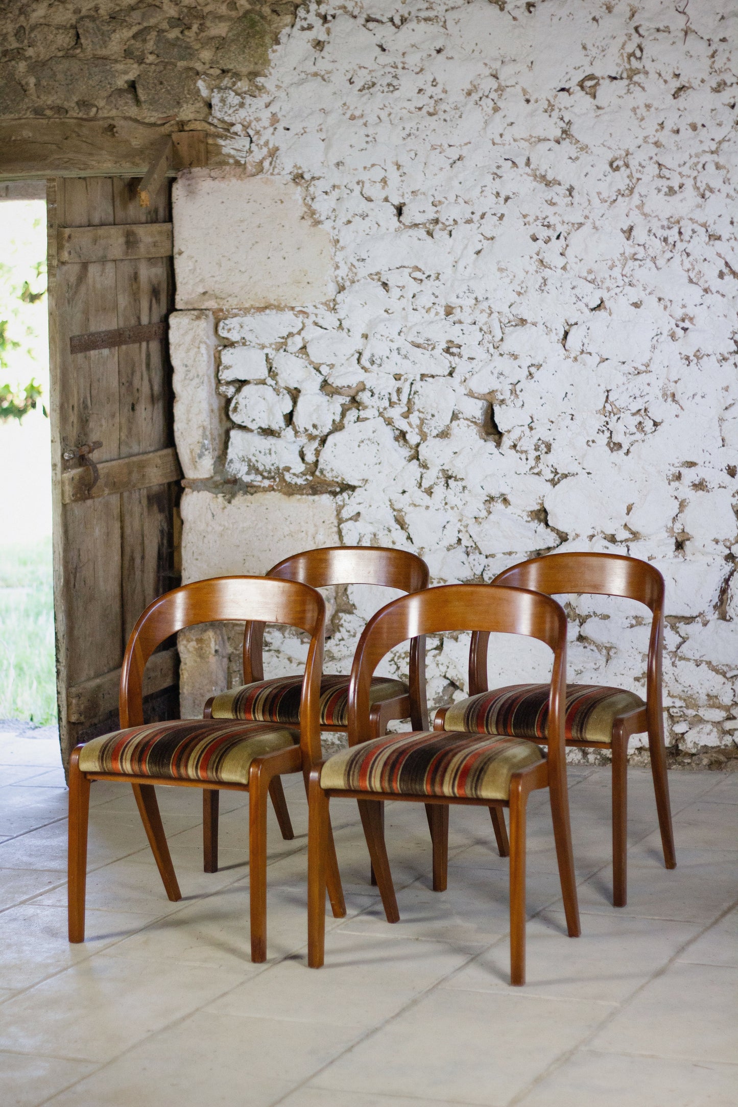 Lot de 4 chaises Gondole par Baumann