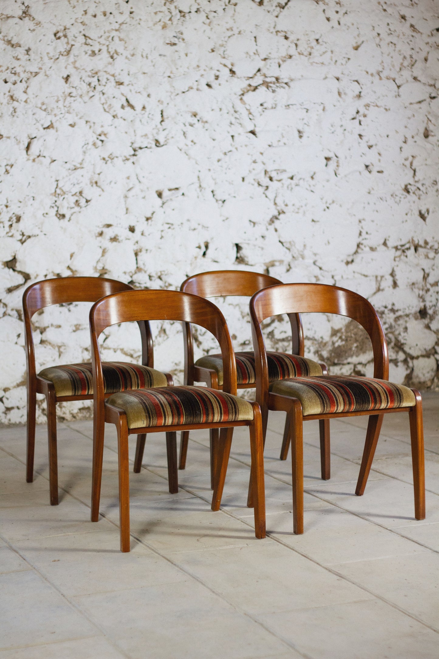 Lot de 4 chaises Gondole par Baumann