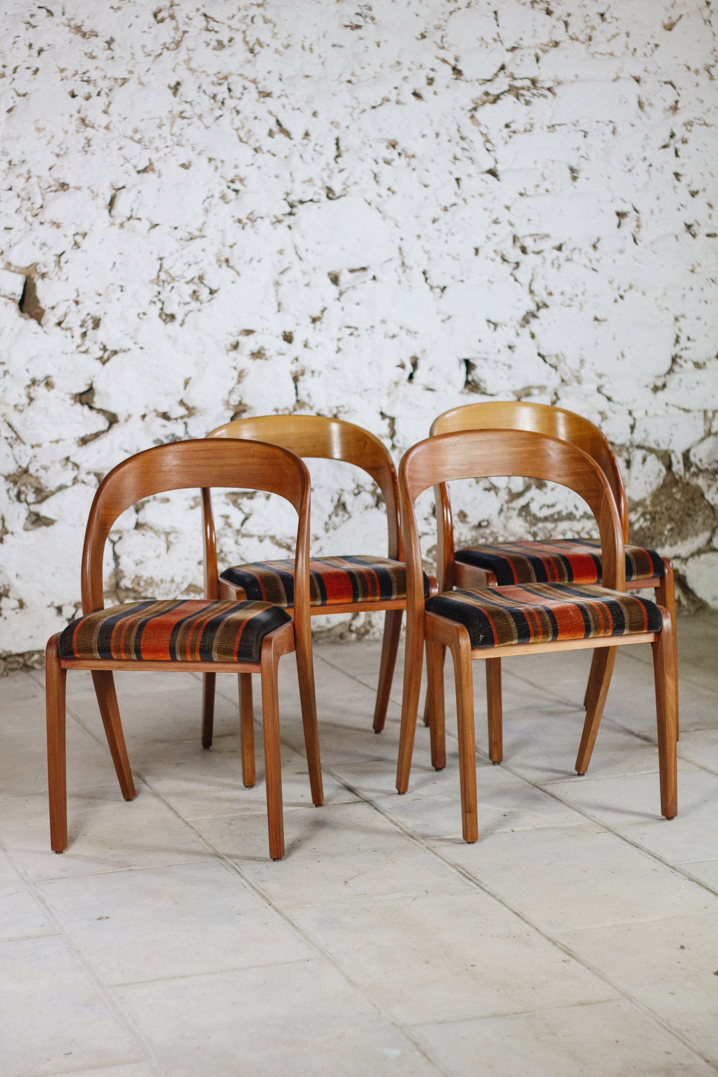 4 chaises Gondole par Baumann, 1960