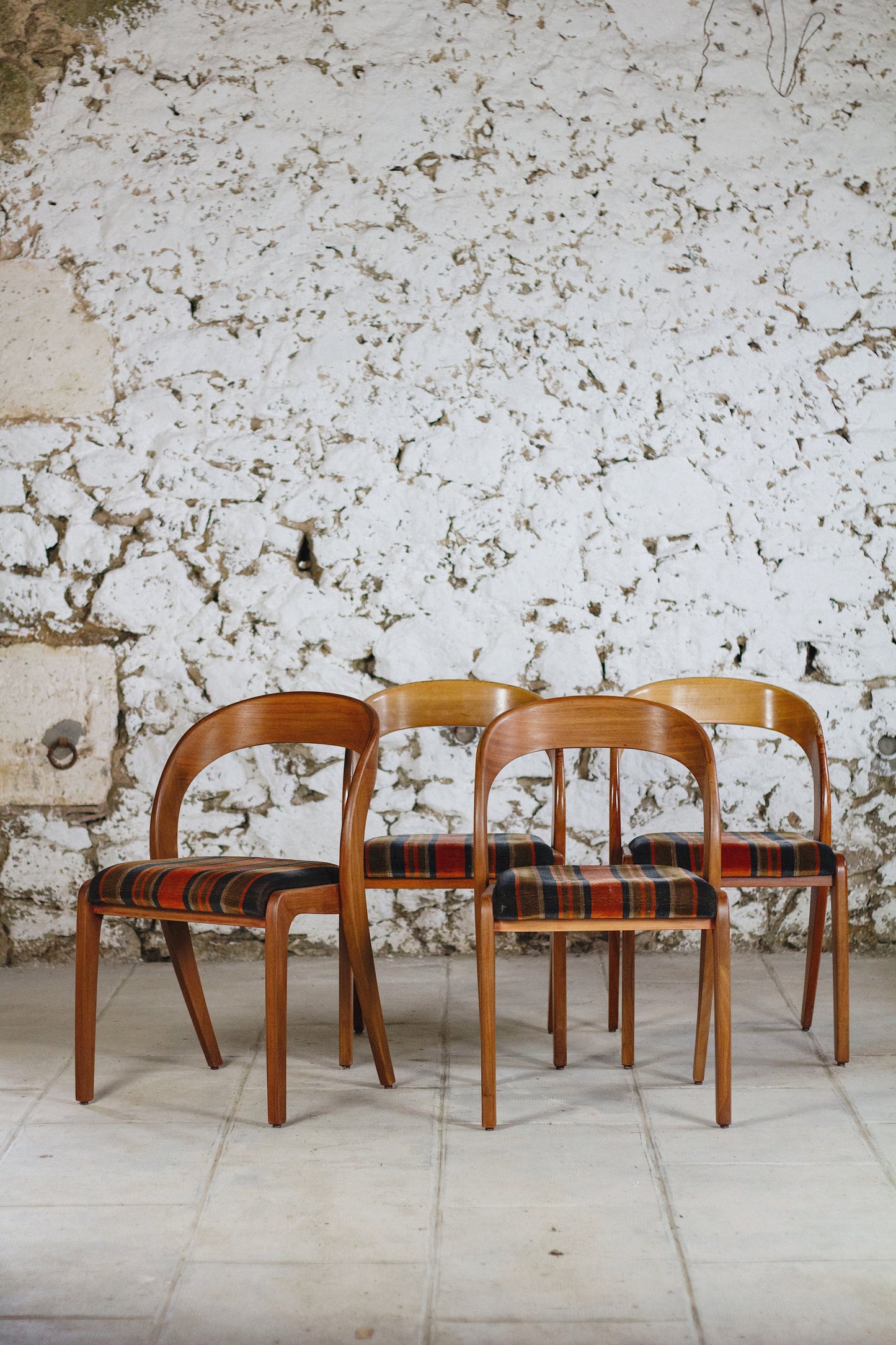 4 chaises Gondole par Baumann, 1960