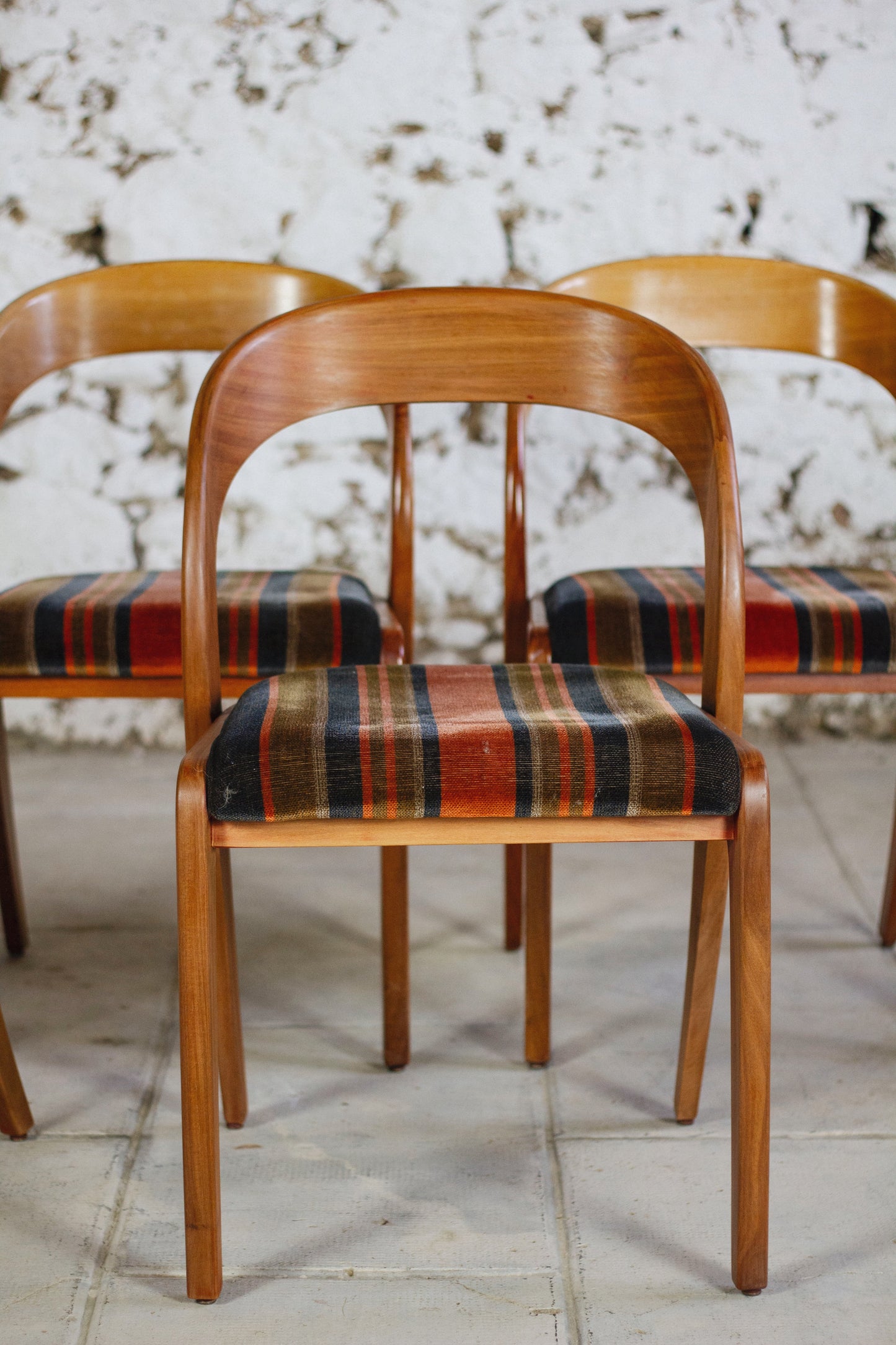 4 chaises Gondole par Baumann, 1960