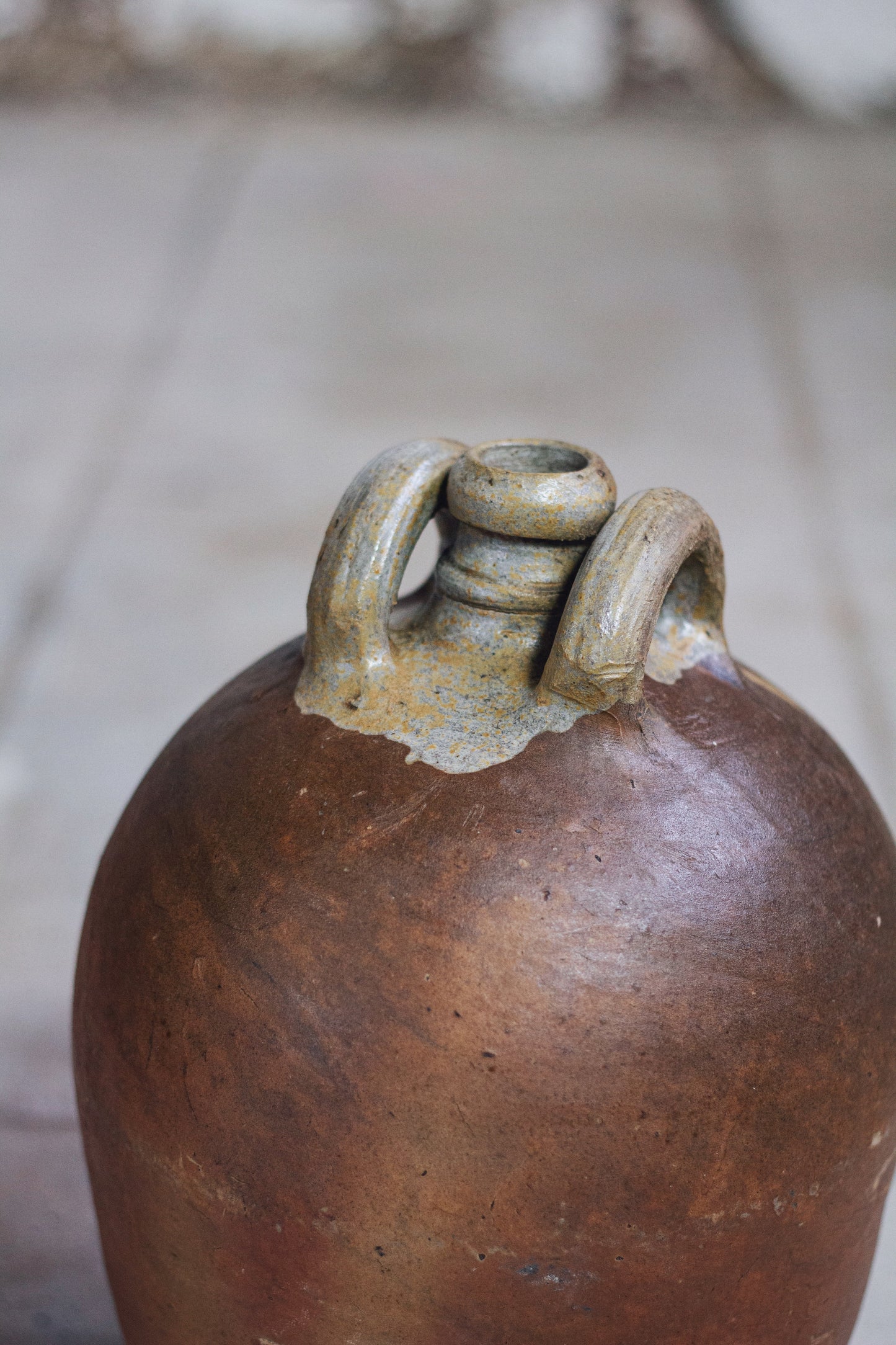 Jarre ancienne en terre cuite, fin XIXe - début XXe