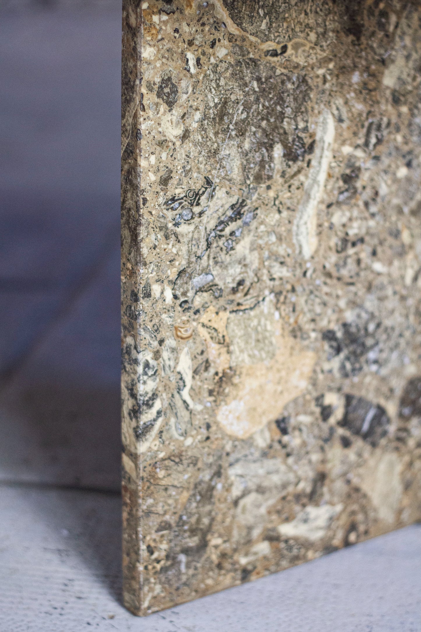 Table basse en travertin terrazzo, 1970