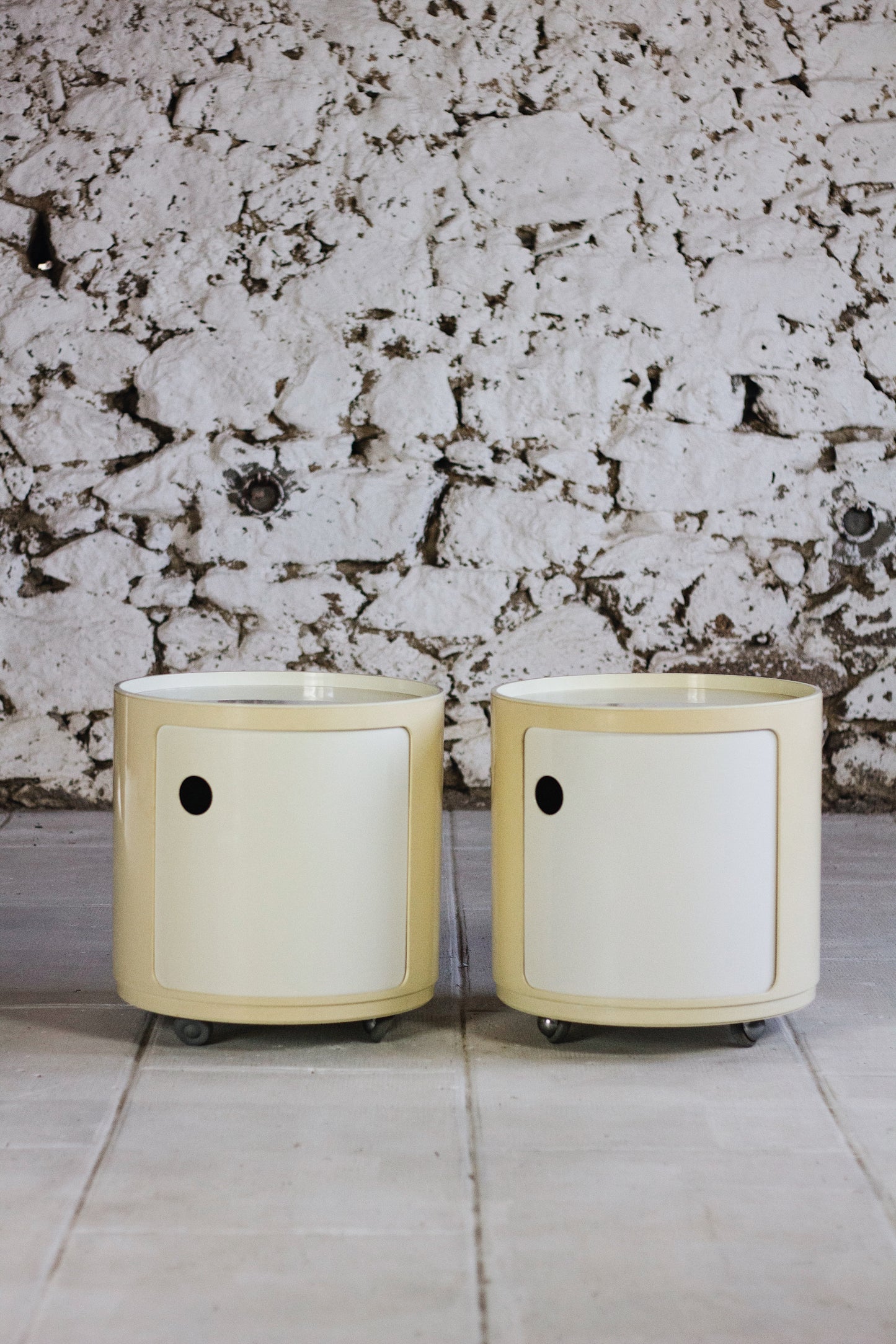 Paire de chevets Componibili par Anna Castelli pour Kartell, 1970