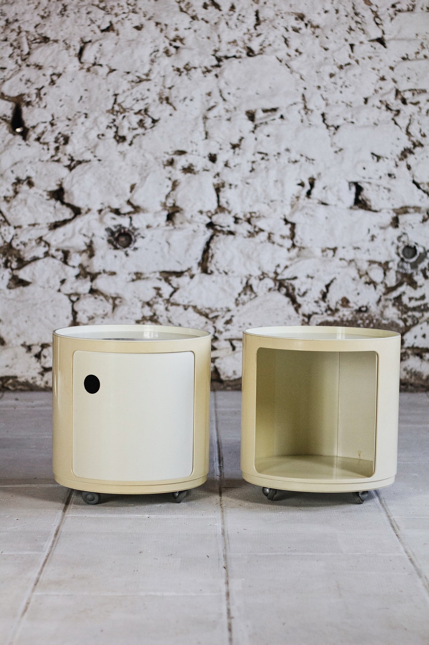 Paire de chevets Componibili par Anna Castelli pour Kartell, 1970