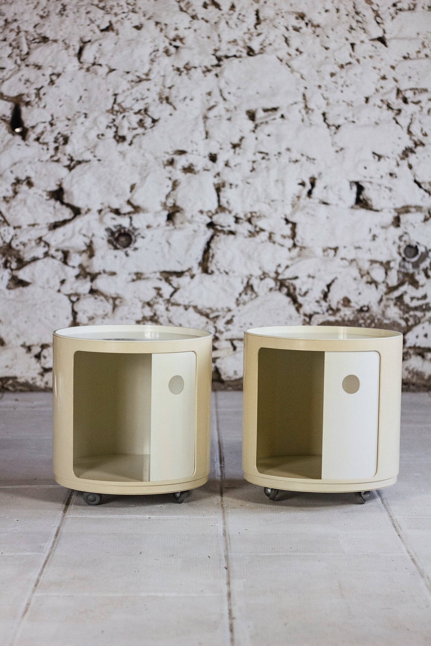 Paire de chevets Componibili par Anna Castelli pour Kartell, 1970
