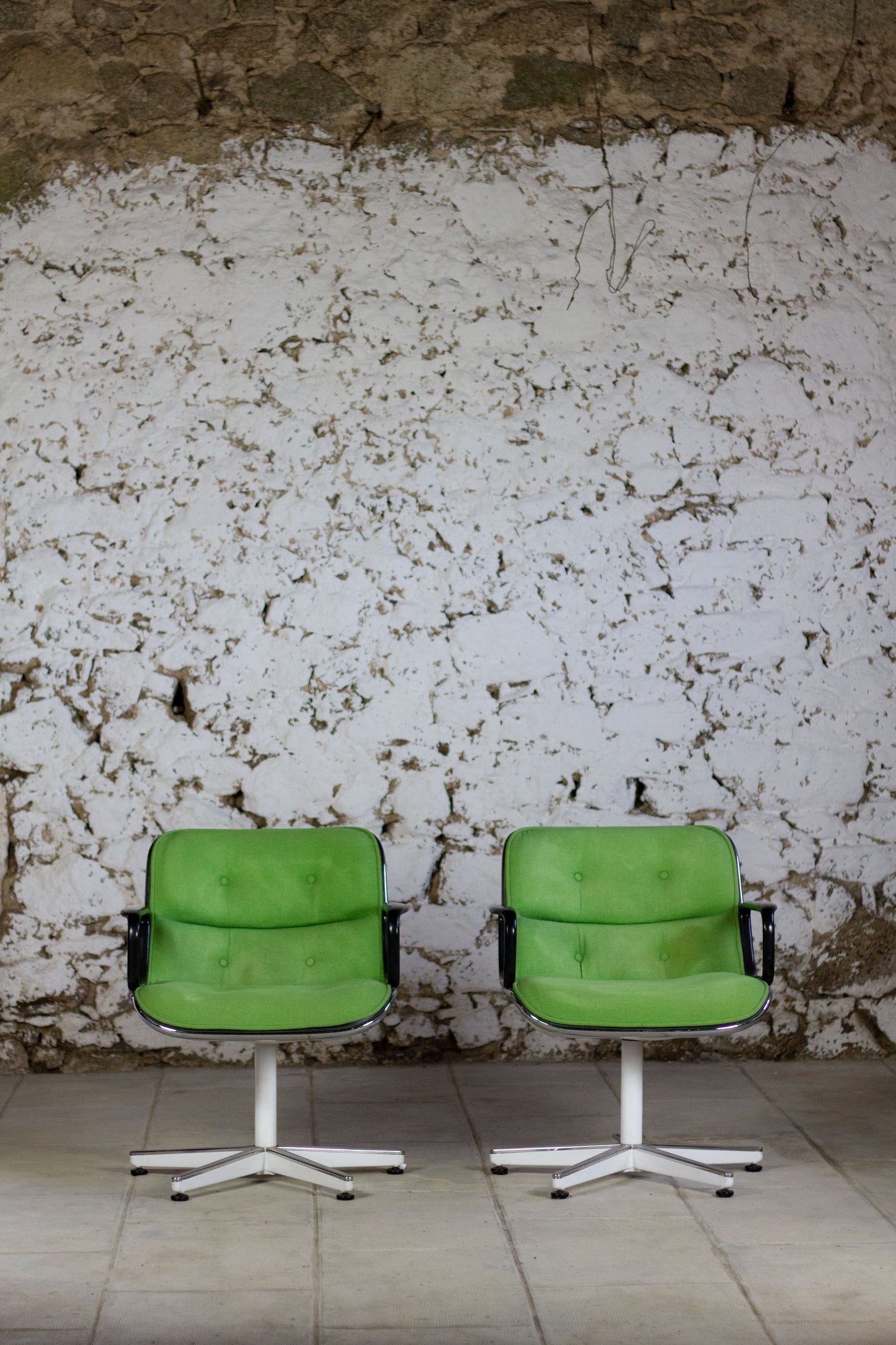 Fauteuil "Executive" vert par Charles Pollock pour Knoll, 1960