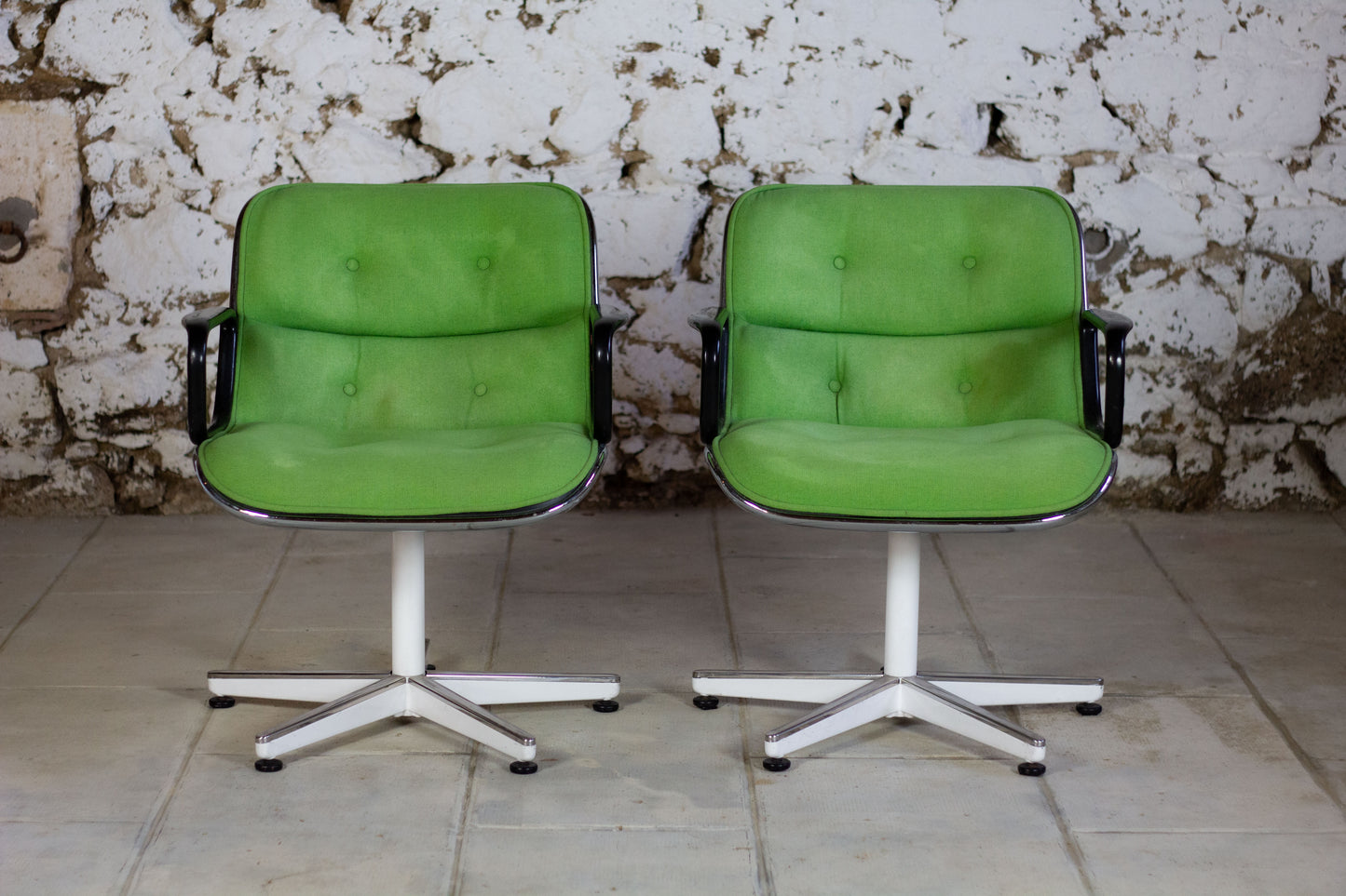 Fauteuil "Executive" vert par Charles Pollock pour Knoll, 1960
