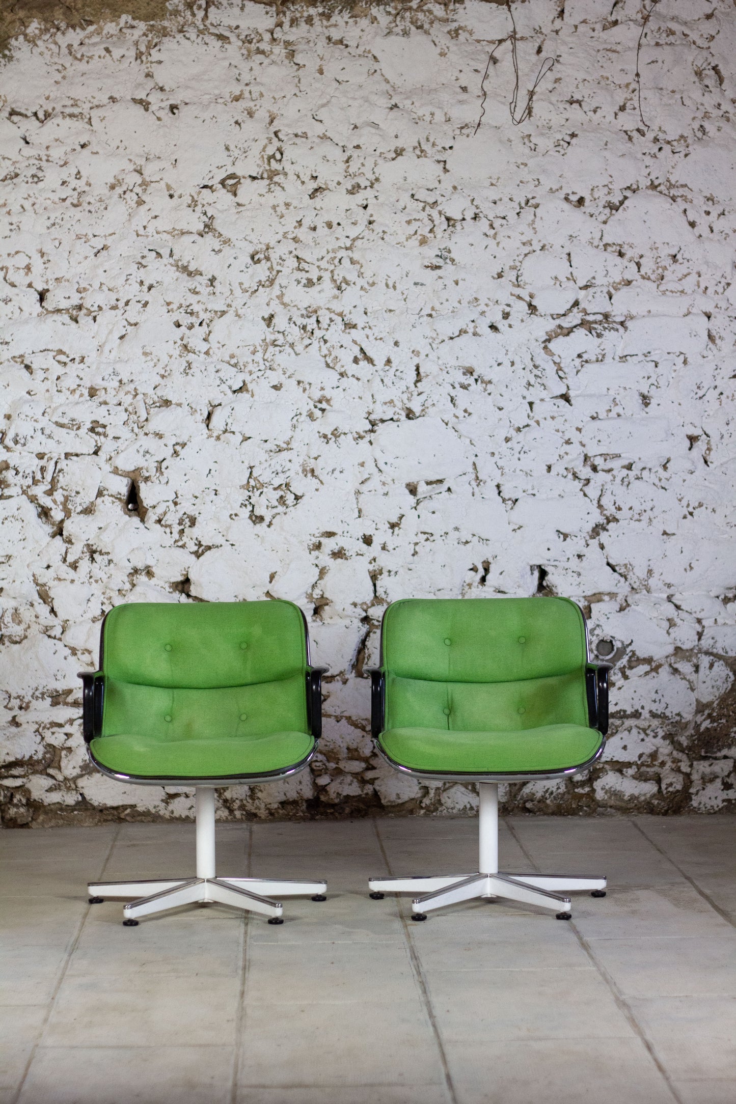 Fauteuil "Executive" vert par Charles Pollock pour Knoll, 1960
