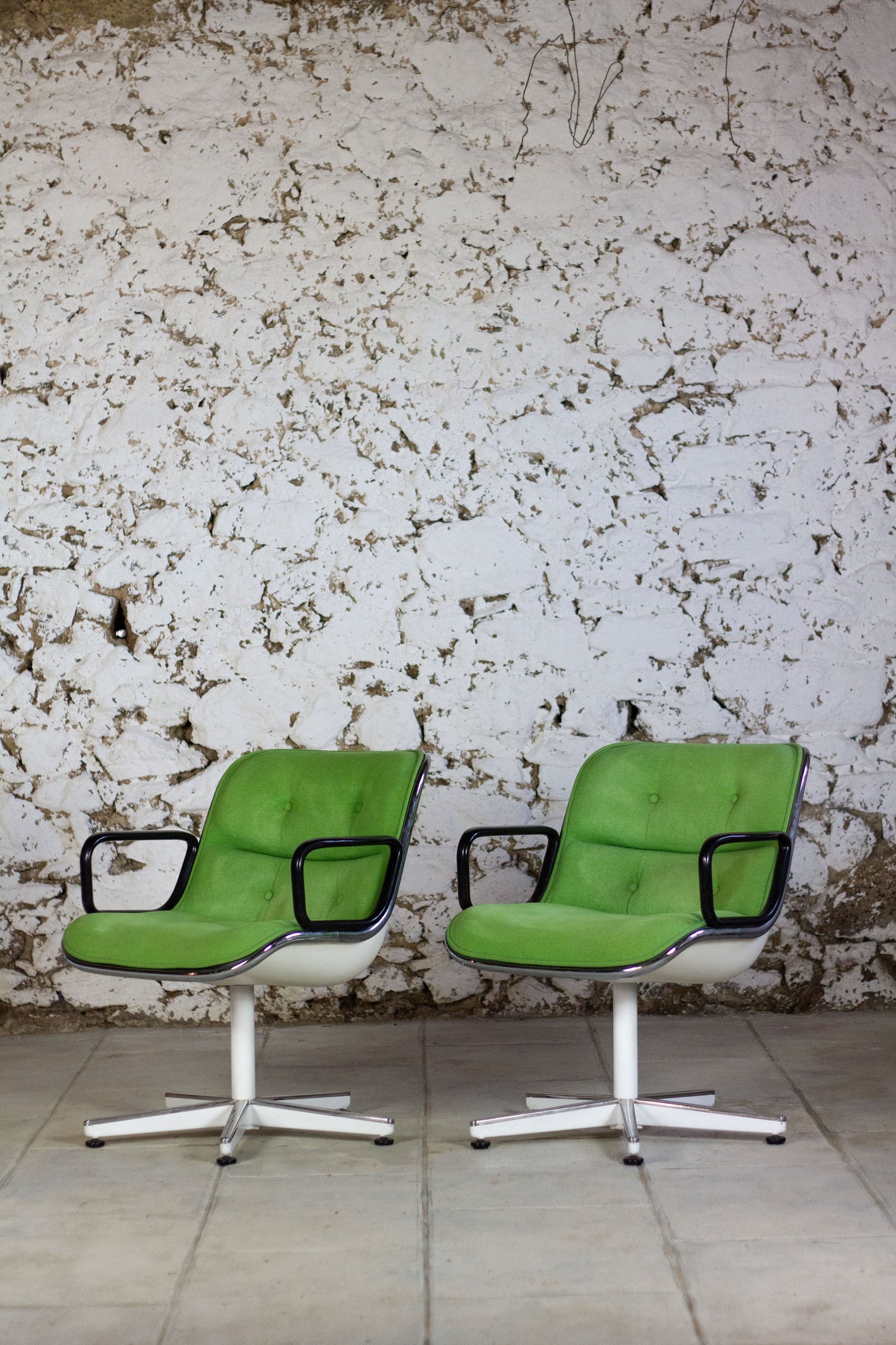Fauteuil "Executive" vert par Charles Pollock pour Knoll, 1960