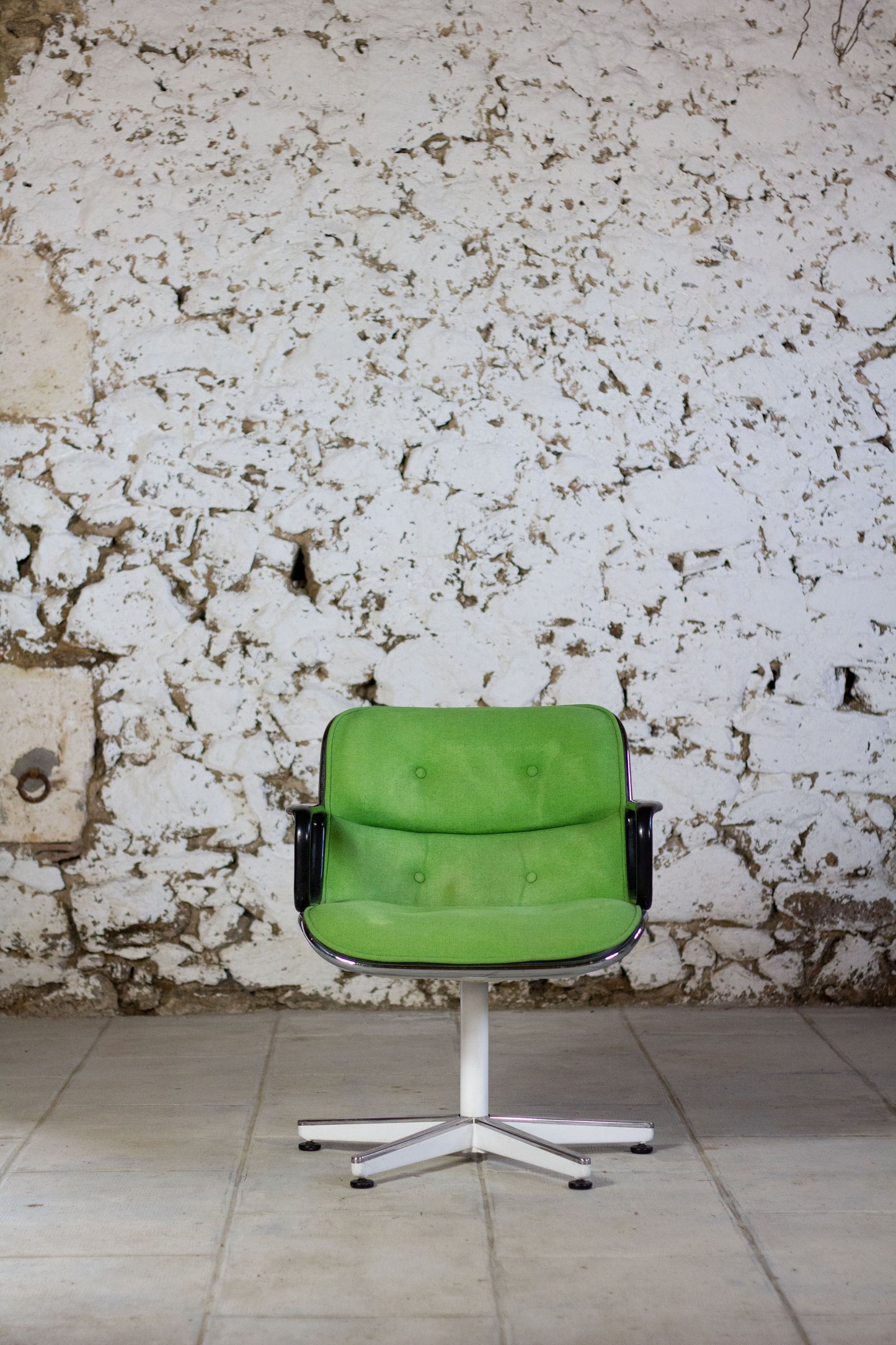 Fauteuil "Executive" vert par Charles Pollock pour Knoll, 1960