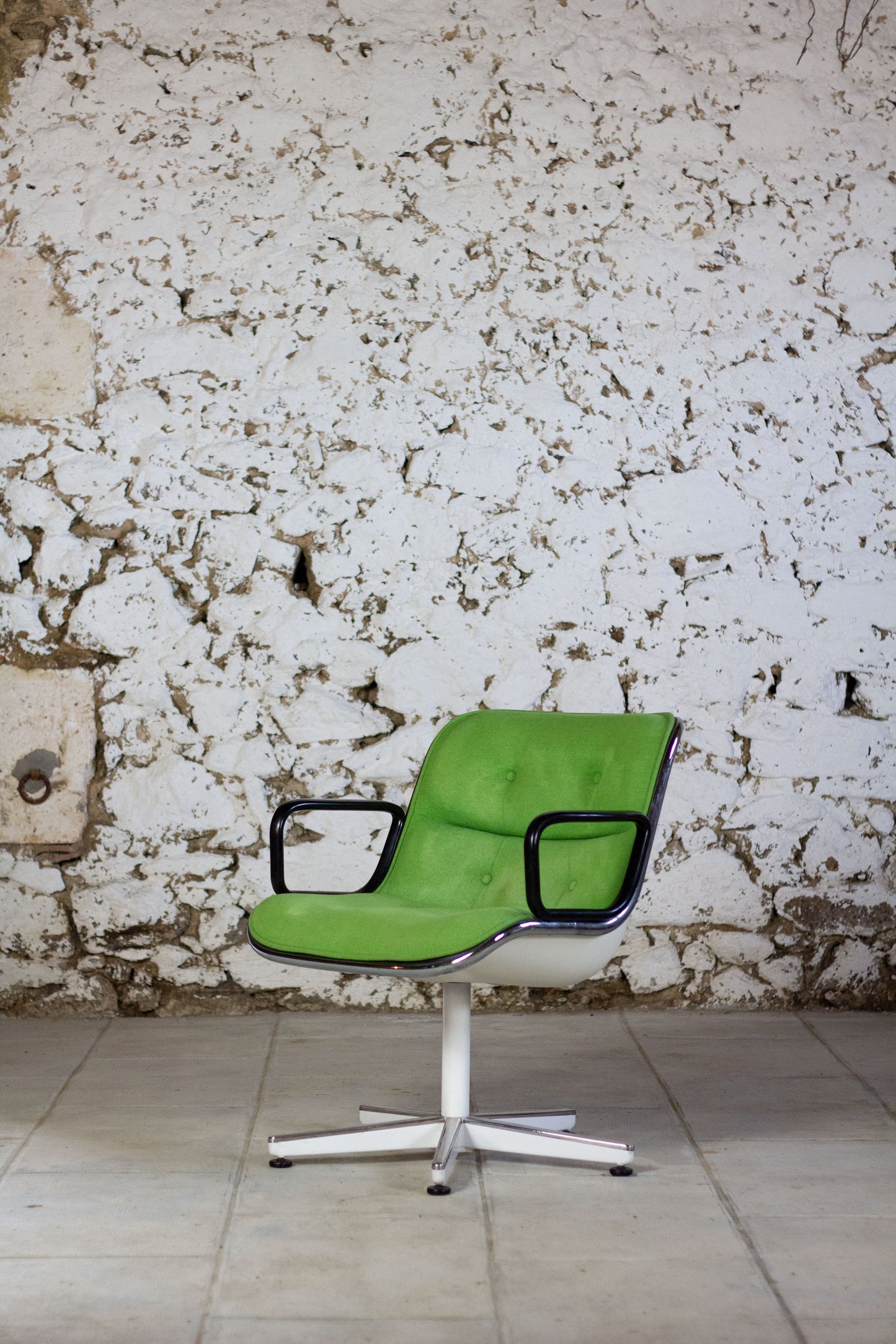 Fauteuil "Executive" vert par Charles Pollock pour Knoll, 1960