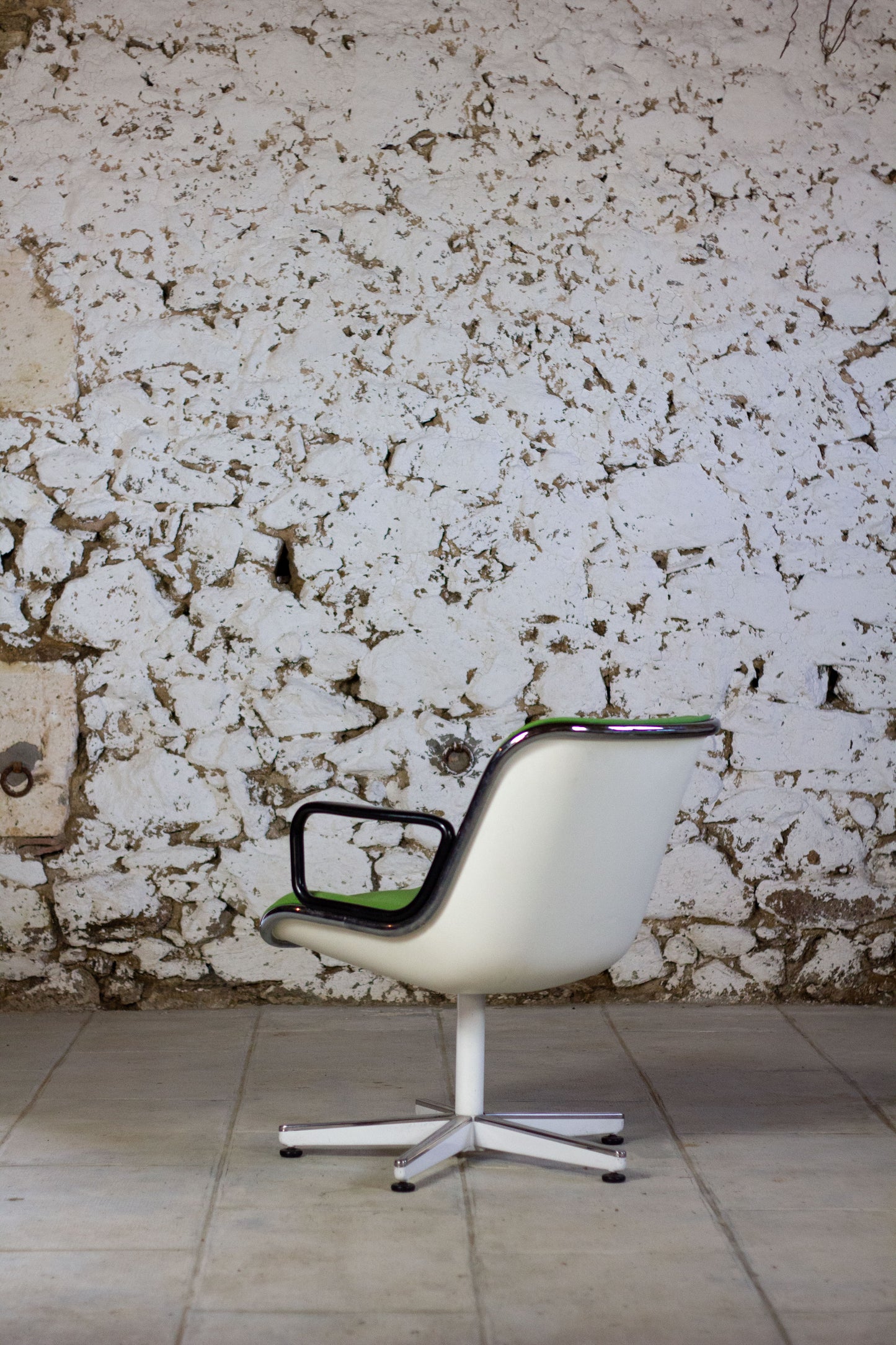 Fauteuil "Executive" vert par Charles Pollock pour Knoll, 1960