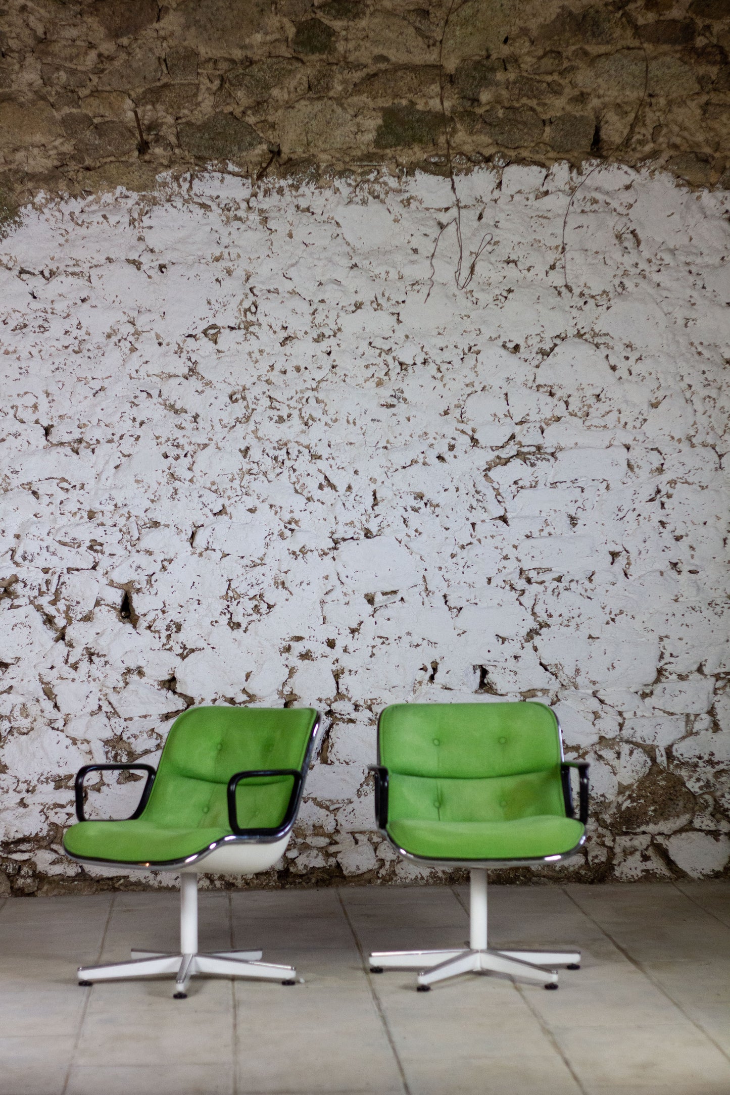 Fauteuil "Executive" vert par Charles Pollock pour Knoll, 1960