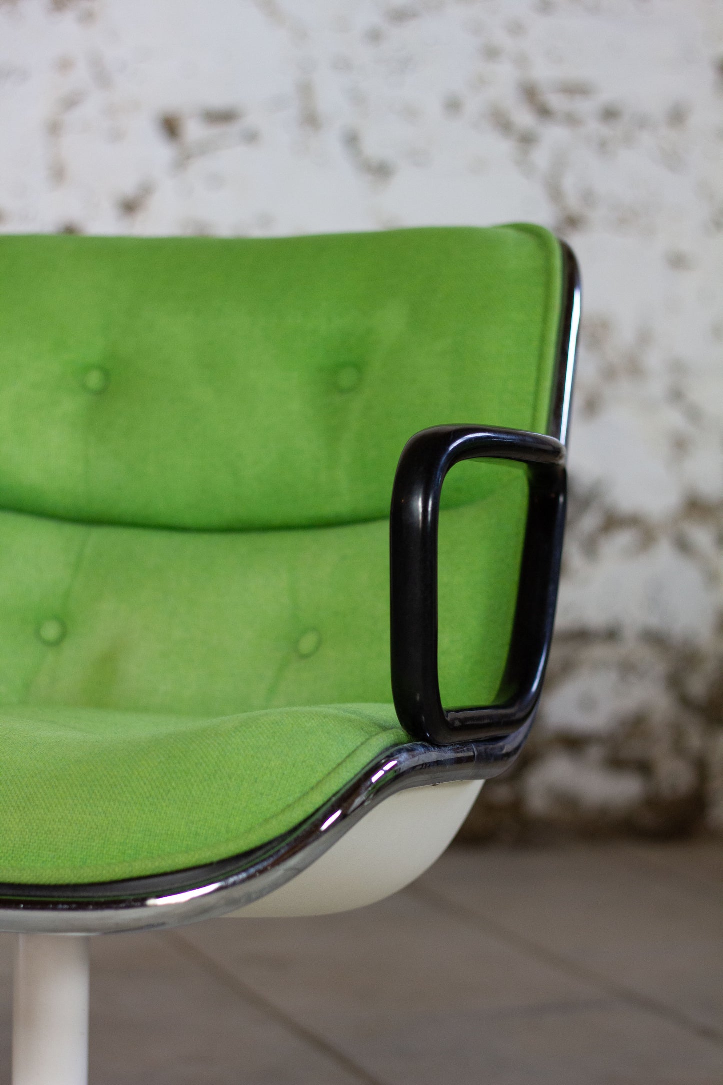 Fauteuil "Executive" vert par Charles Pollock pour Knoll, 1960