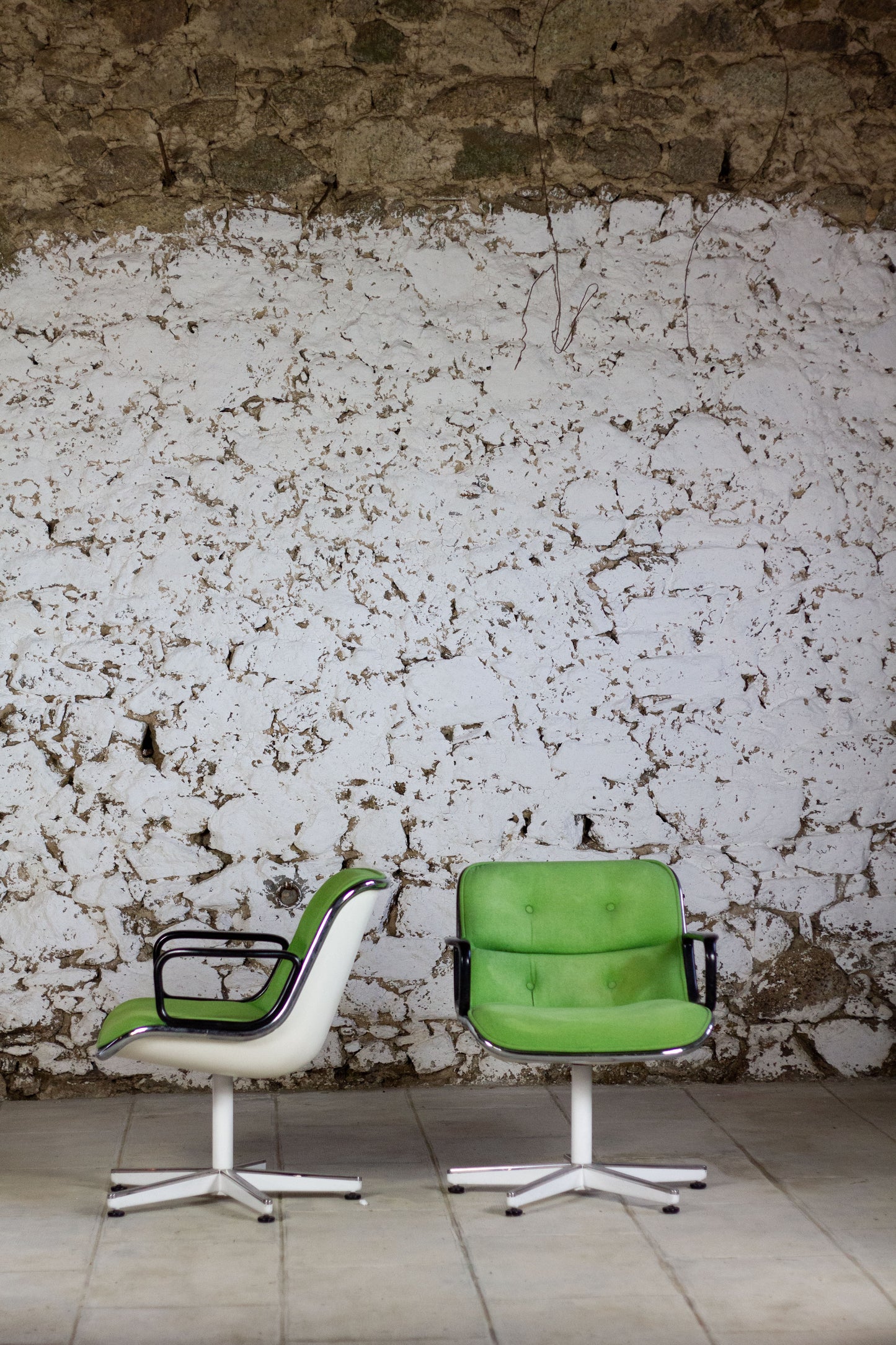 Fauteuil "Executive" vert par Charles Pollock pour Knoll, 1960