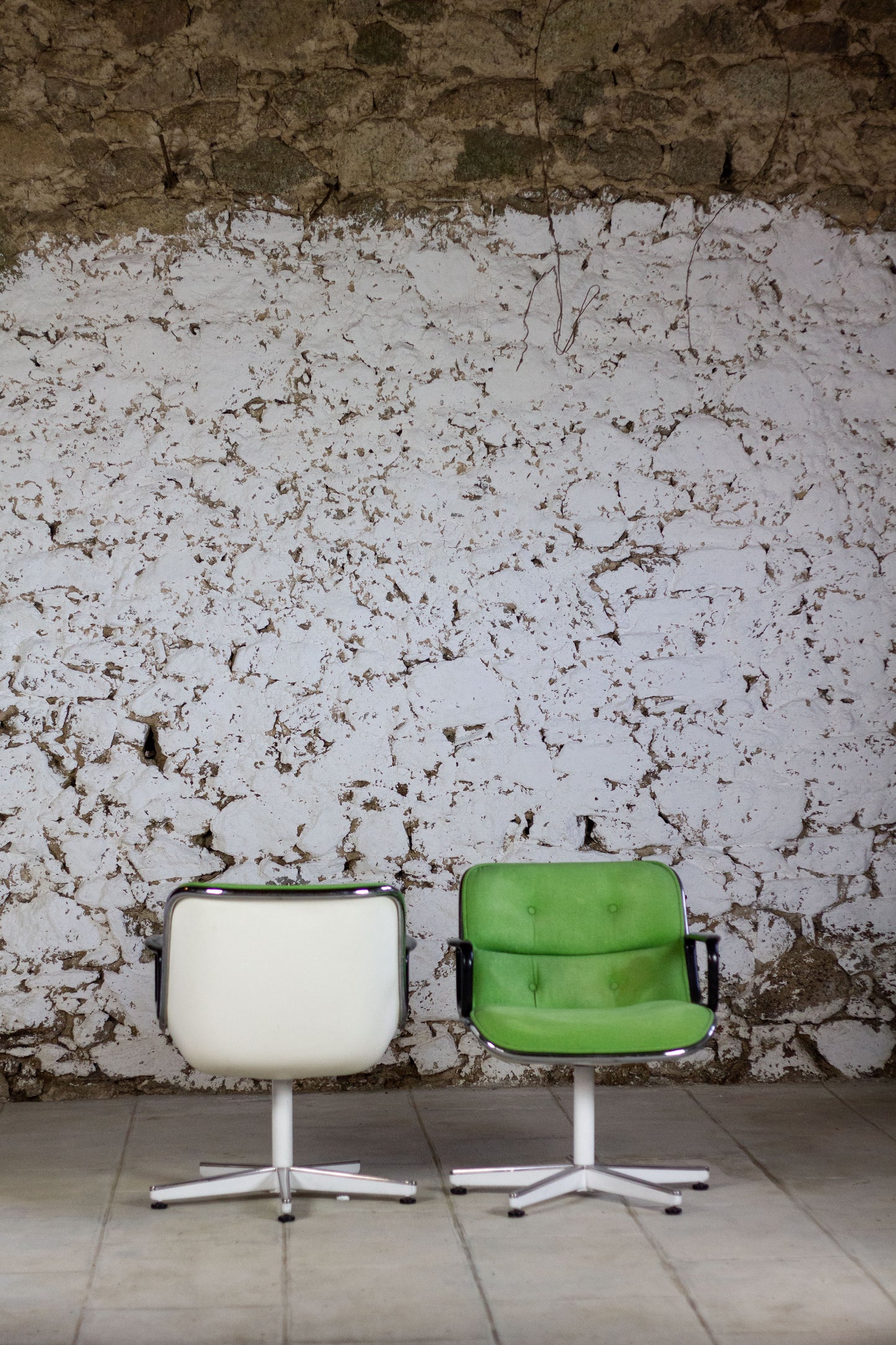 Fauteuil "Executive" vert par Charles Pollock pour Knoll, 1960