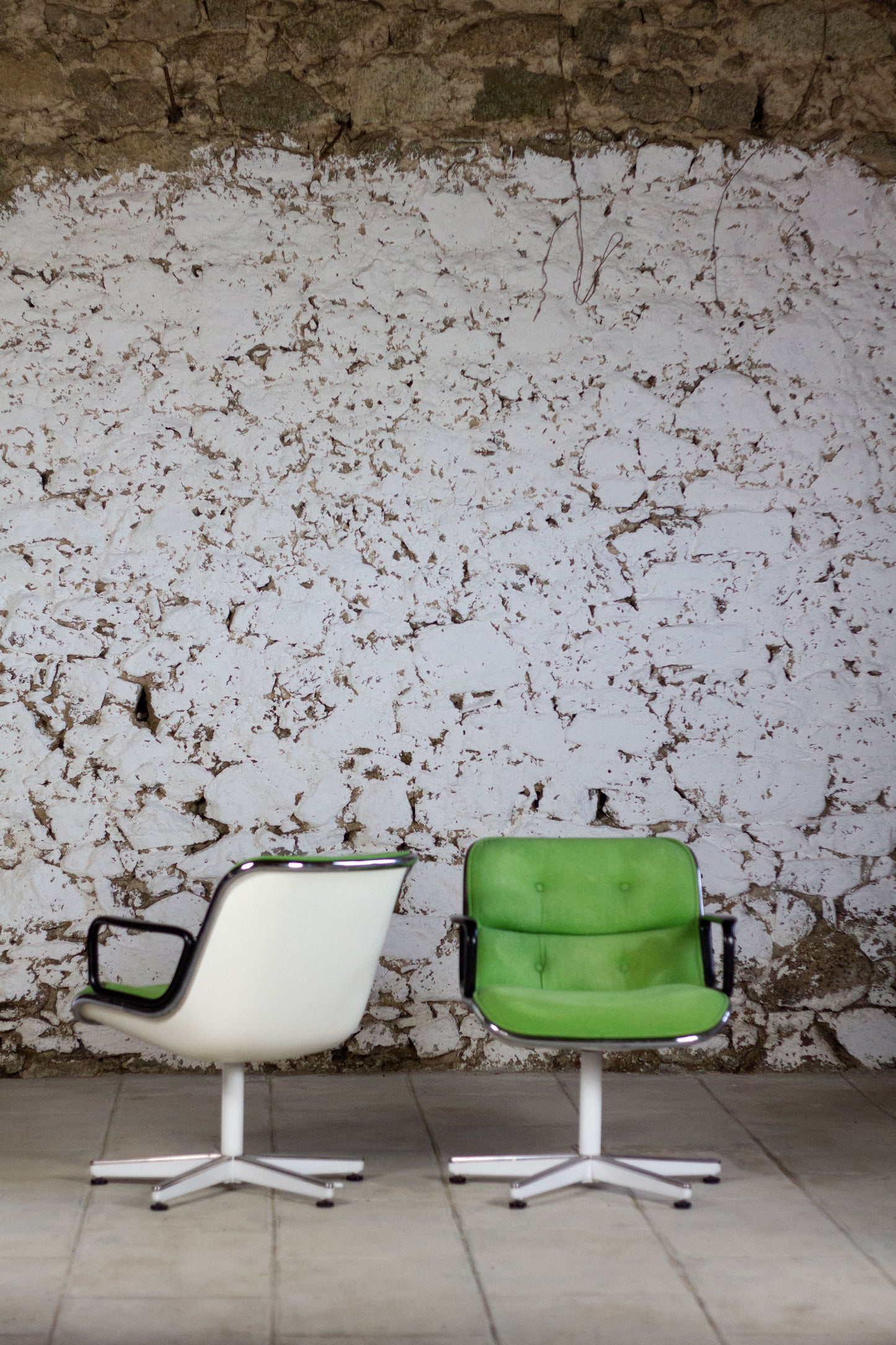 Fauteuil "Executive" vert par Charles Pollock pour Knoll, 1960