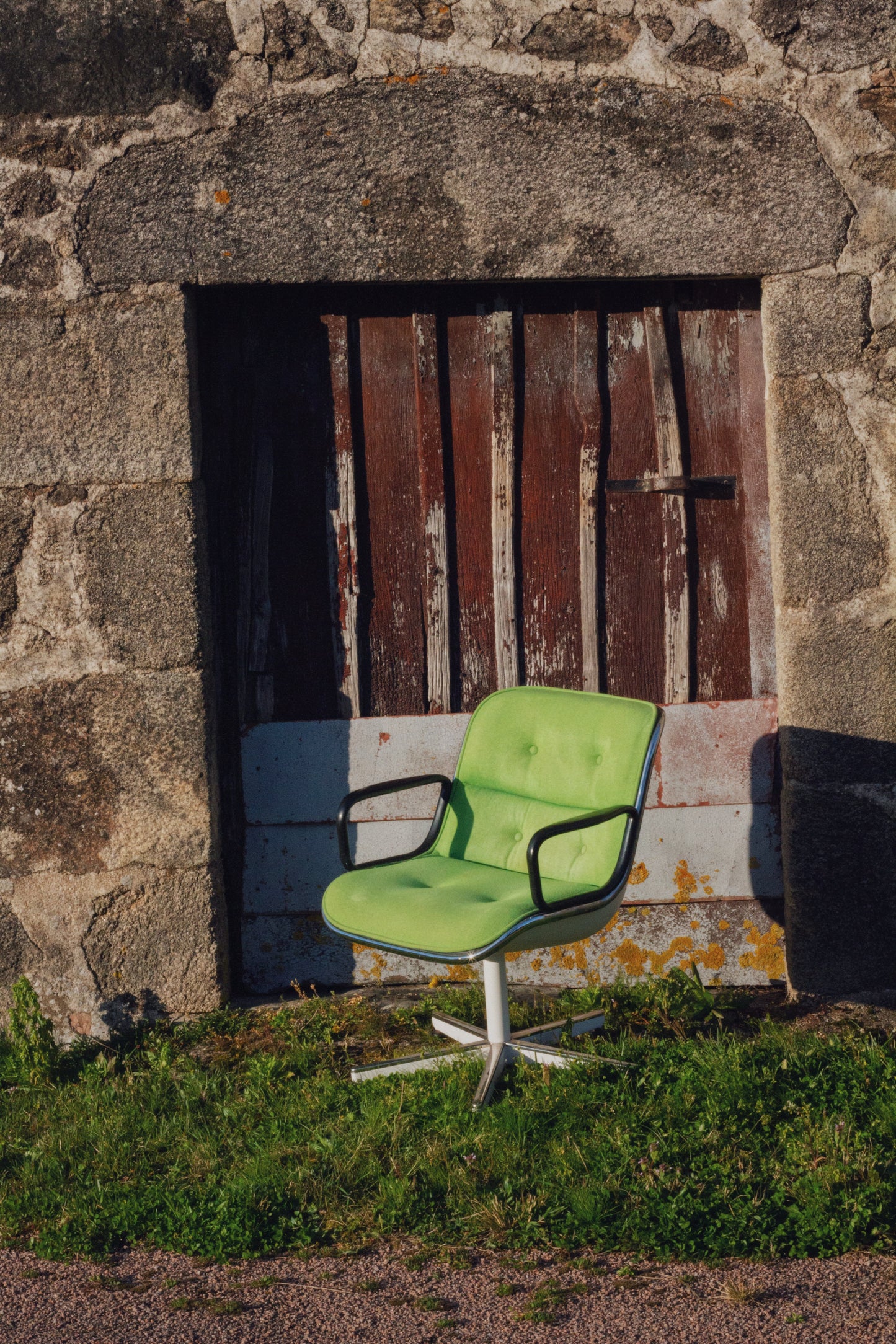 Fauteuil "Executive" vert par Charles Pollock pour Knoll, 1960