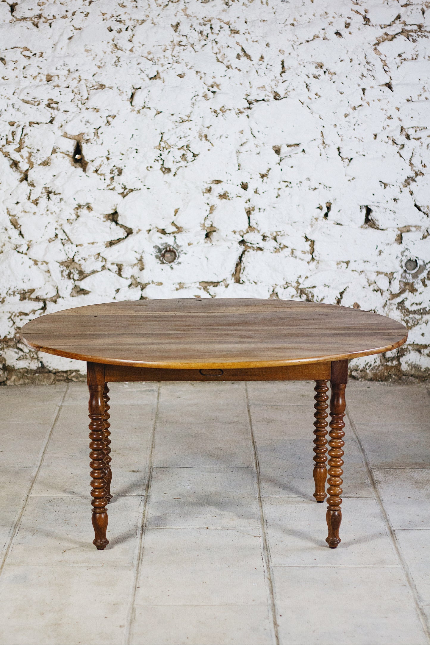 Table à rabats Louis Philippe bois tourné, XIXe siècle