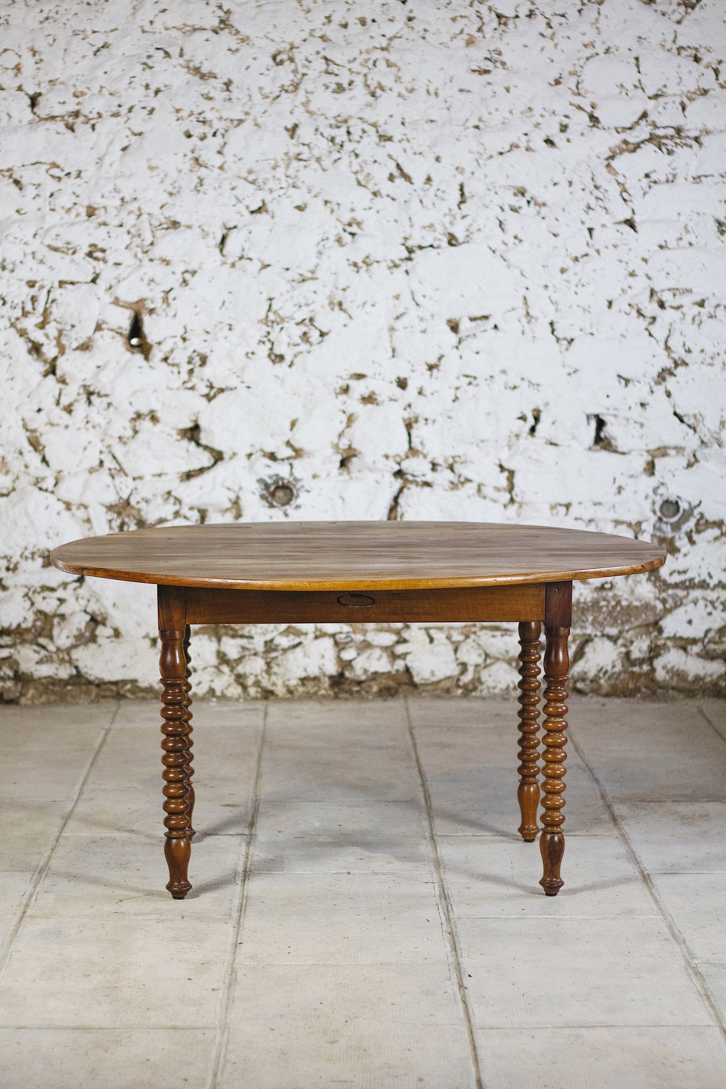Table à rabats Louis Philippe bois tourné, XIXe siècle
