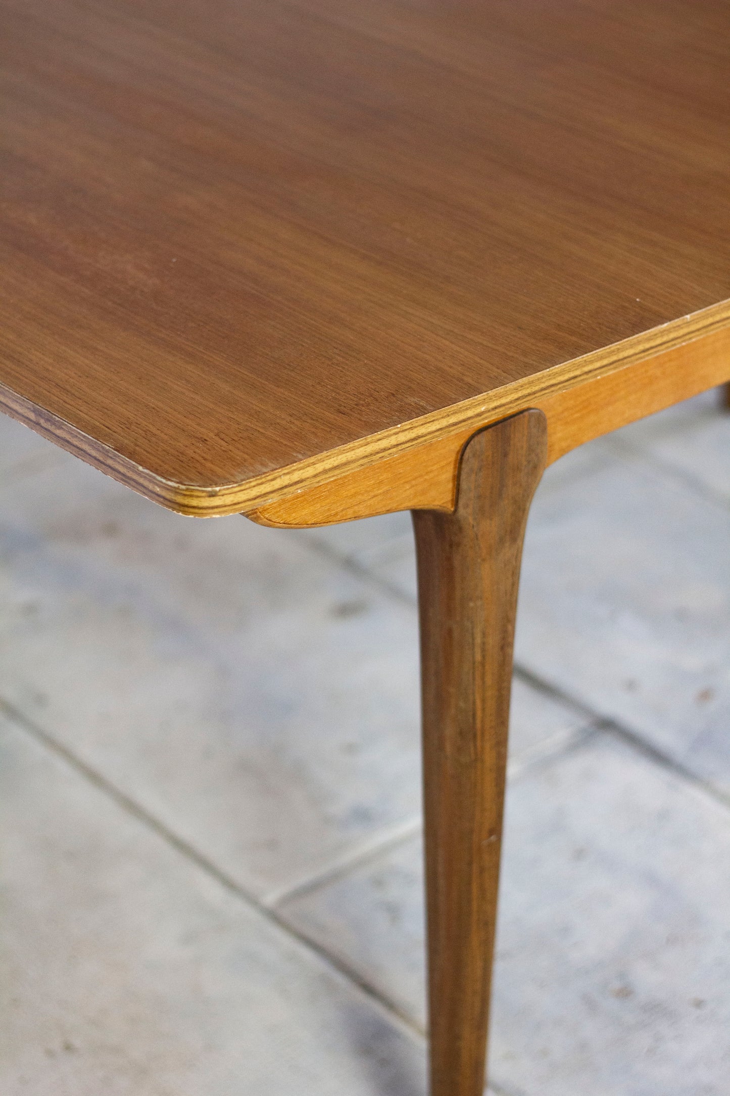 Table à manger scandinave vintage en teck, 1960