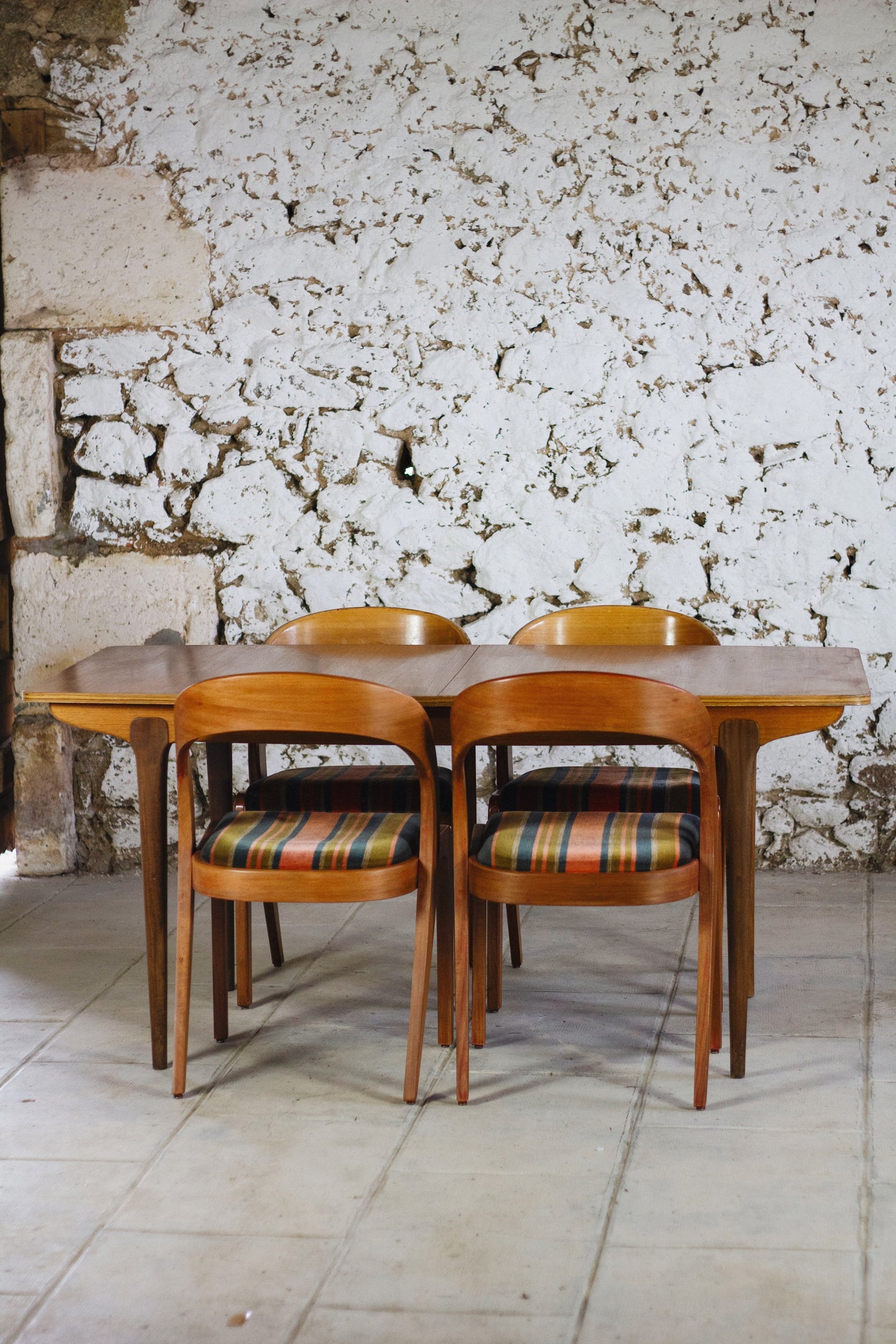 Table à manger scandinave vintage en teck, 1960