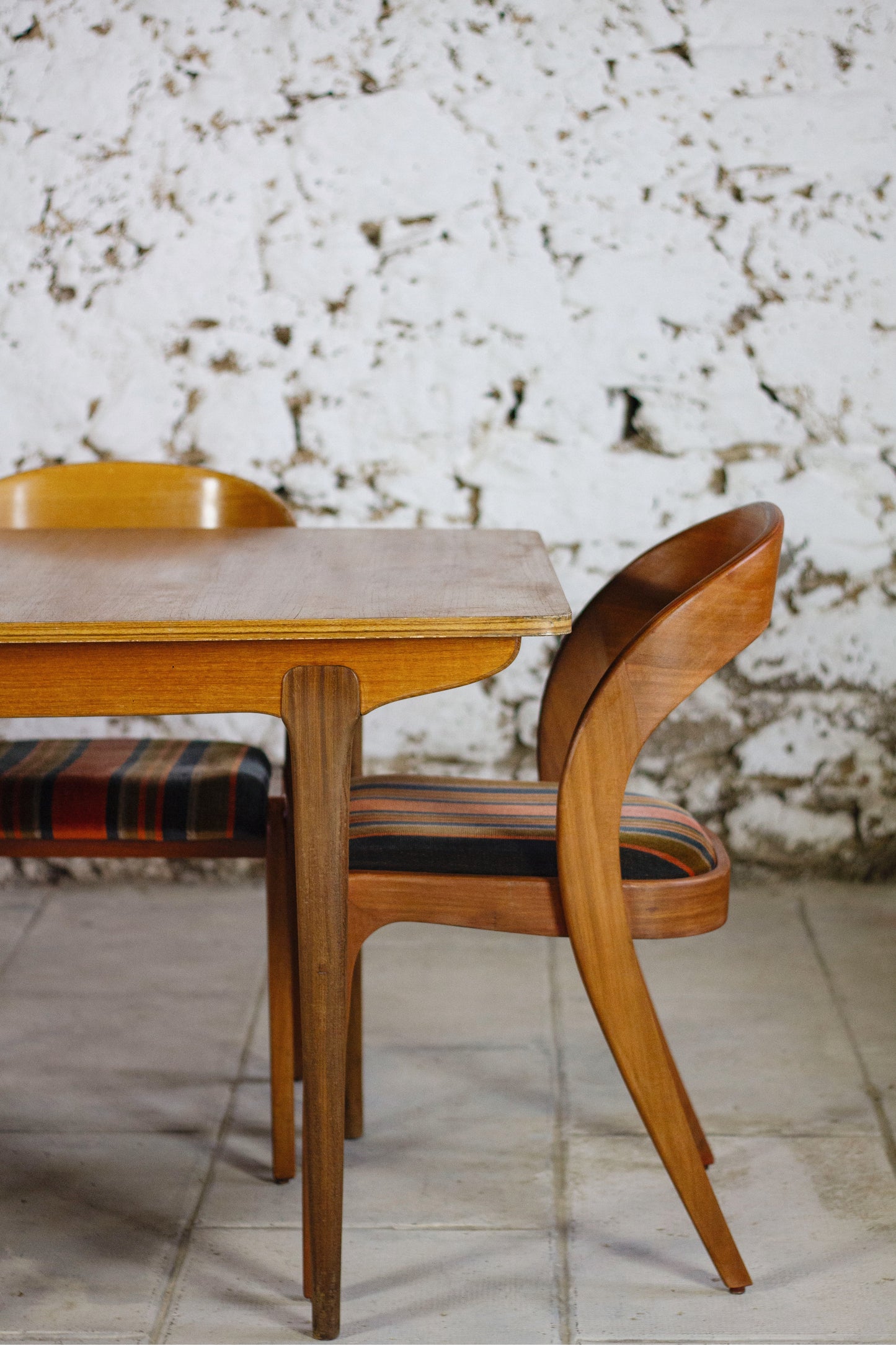Table à manger scandinave vintage en teck, 1960