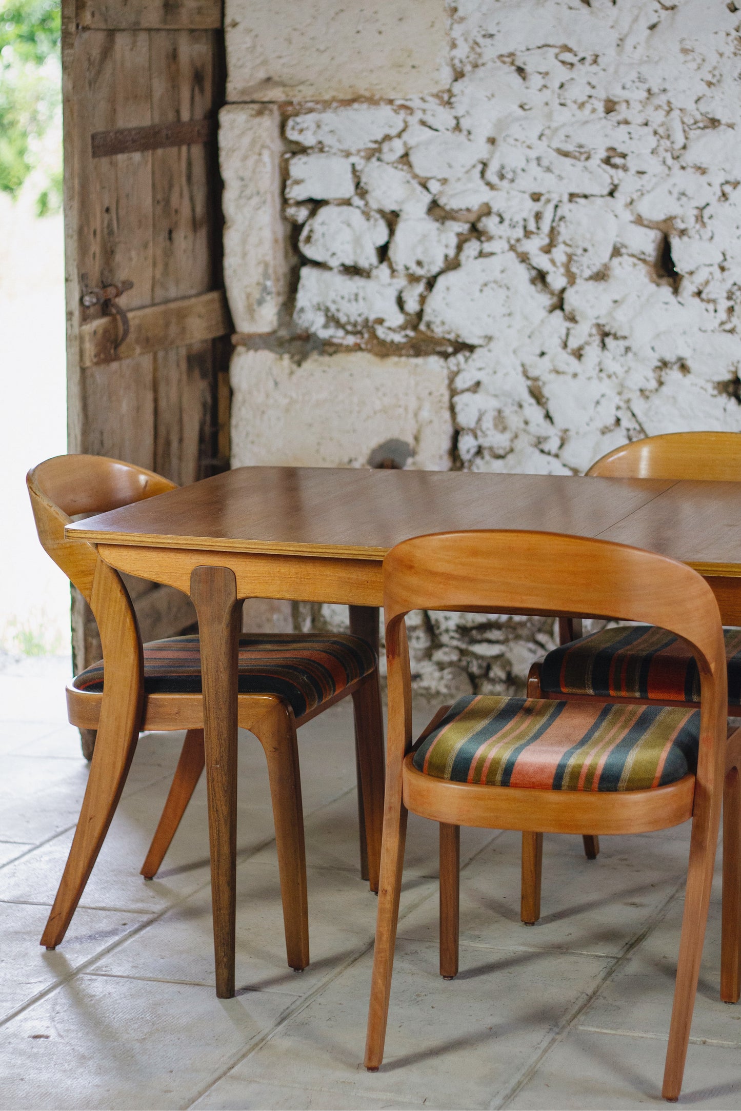 Table à manger scandinave vintage en teck, 1960