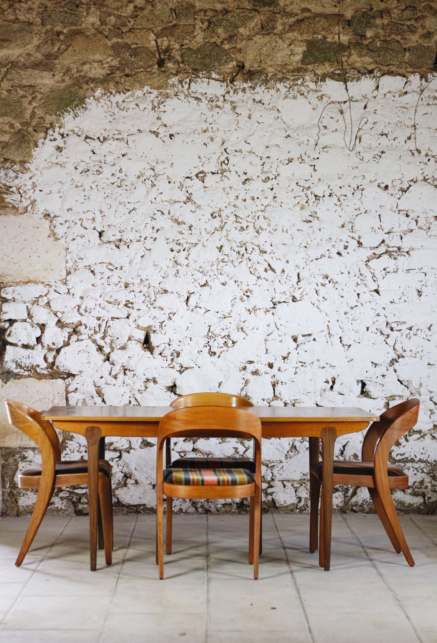 Table à manger scandinave vintage en teck, 1960