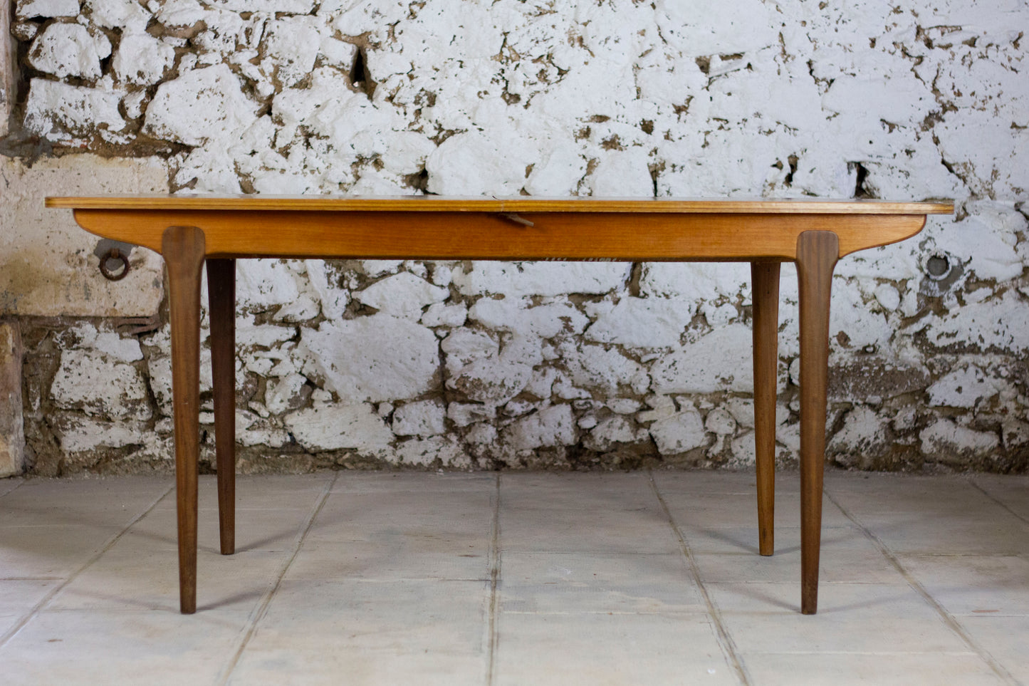 Table à manger scandinave vintage en teck, 1960
